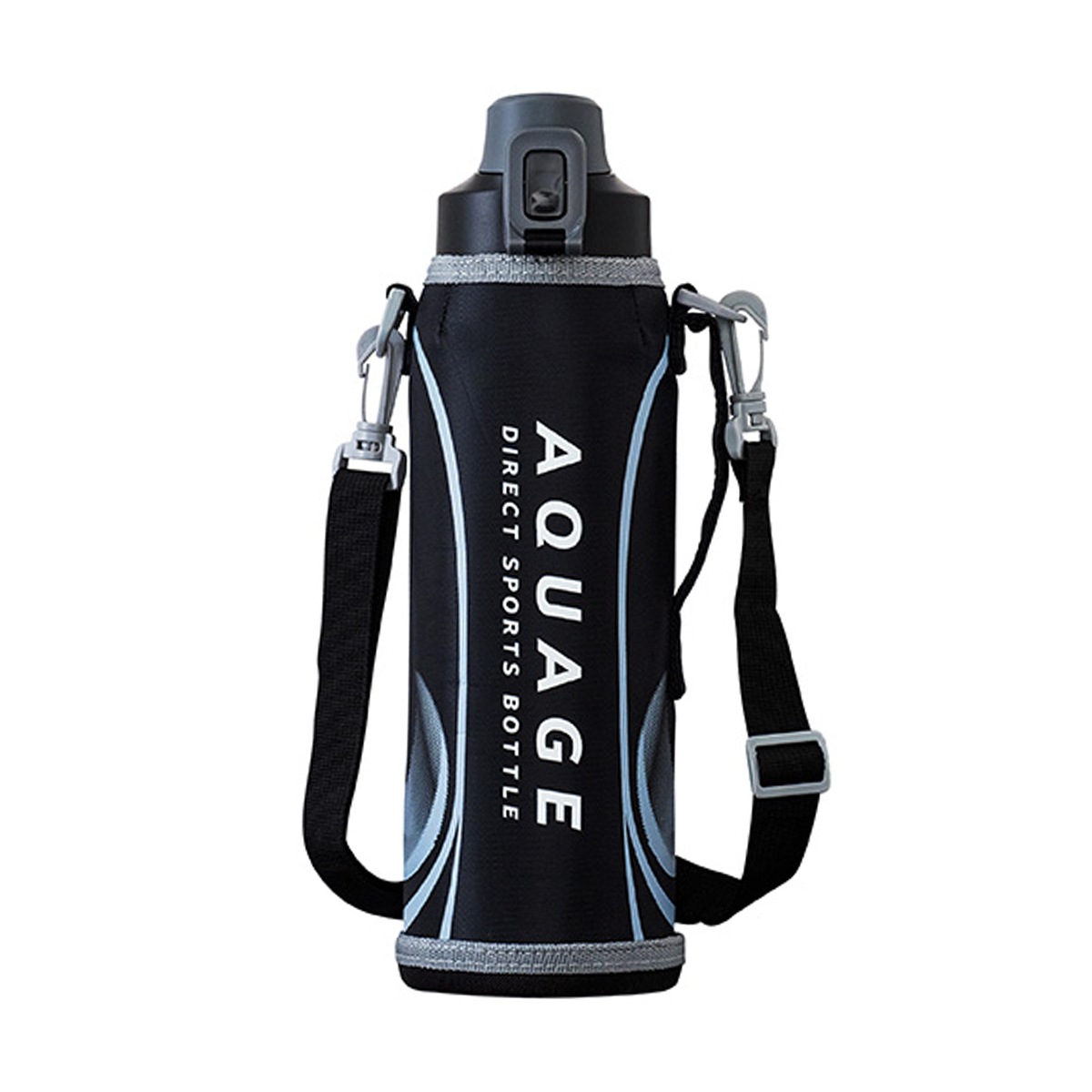 AQUAGE(アクアージュ)ダイレクトスポーツボトル 軽量 直飲み ポーチ付き 1.5L ADBT-1501