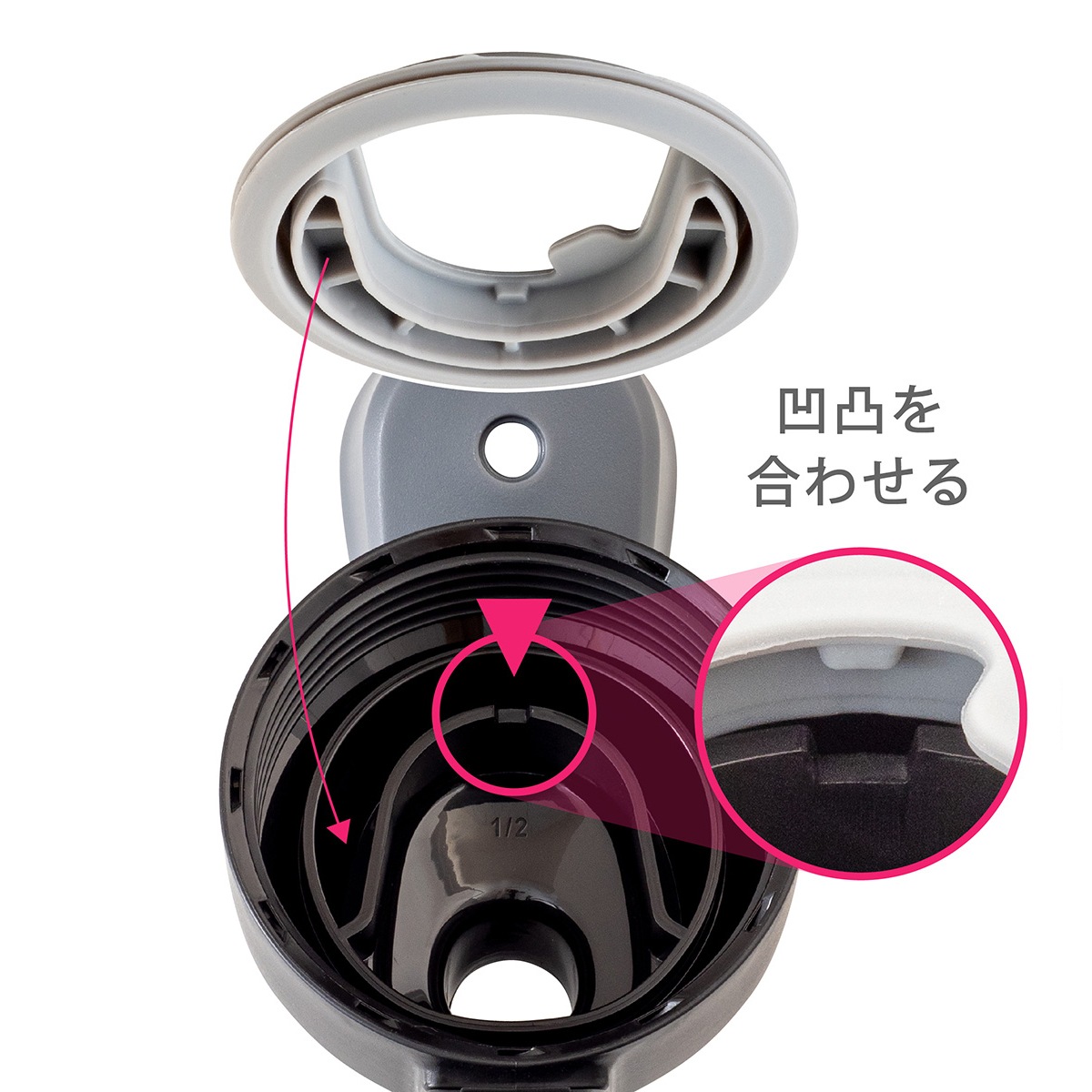 AQUAGE(アクアージュ)ダイレクトスポーツボトル 軽量 直飲み ポーチ付き 1.5L ADBT-1501