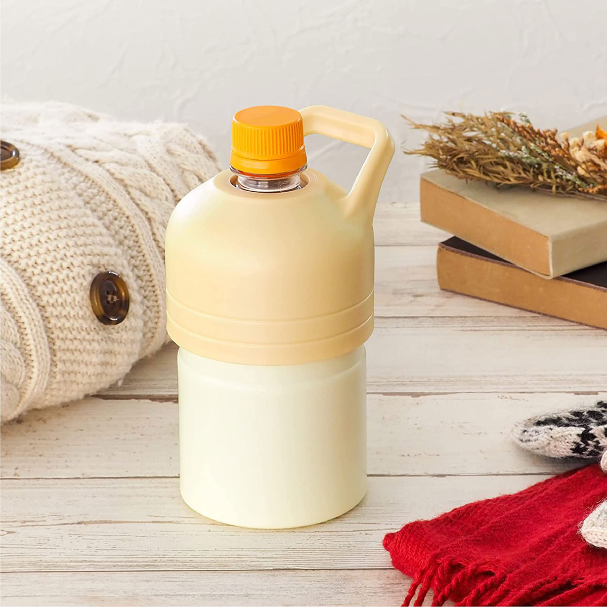 ケース販売 BOTTLE in BOTTLE（ボトルインボトル）ペットボトルホルダー 保温用 Fタイプ 持ち手付き ブラック ABIB-FBK12P