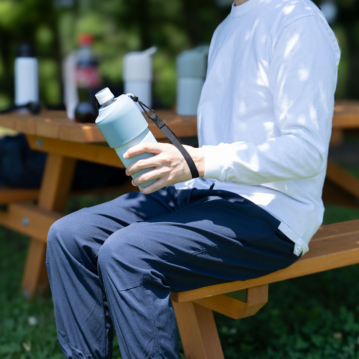 BOTTLE in BOTTLE（ボトルインボトル）ペットボトルホルダー  Aタイプ Bタイプ ストラップ付き ABIB-A-B