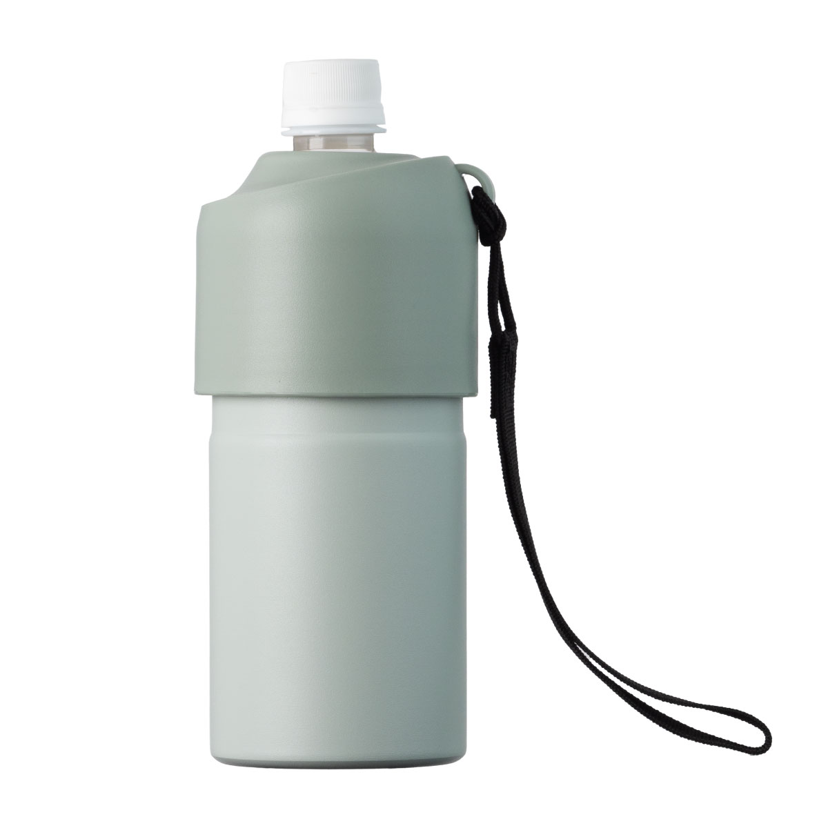 ケース販売 BOTTLE in BOTTLE（ボトルインボトル）12個セット 24個セット ペットボトルホルダー  Aタイプ Bタイプ ストラップ付き ABIB-A/B-CASE