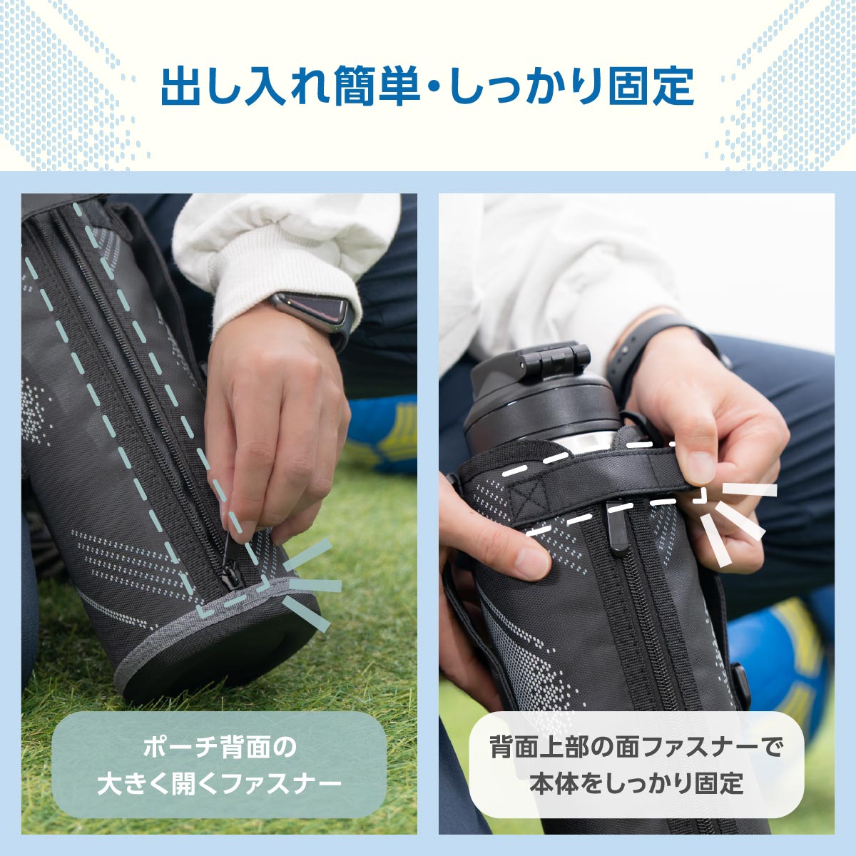 ダイレクトボトルポーチ adbt-pc 600ml 800ml 1000ml 1500ml 2000ml ショルダー付き ADBT-602S/802S/1002S/1502S/2002S対応