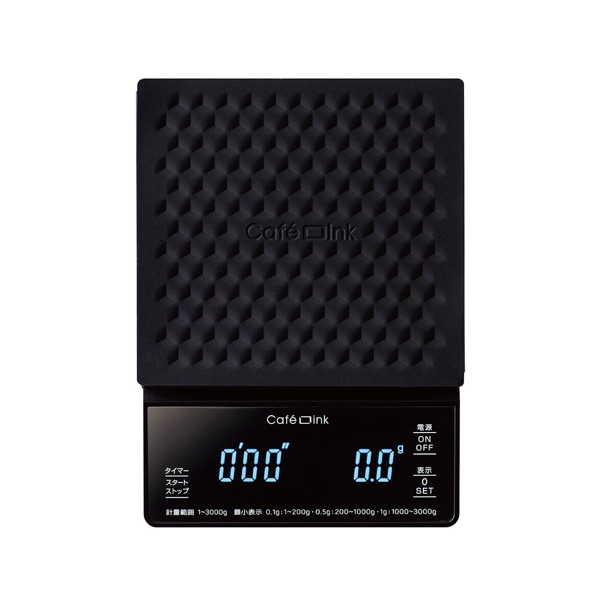 ケース販売 CafeLink(カフェリンク) タイマー機能付き コーヒースケール 3kg ADCS-03-12P