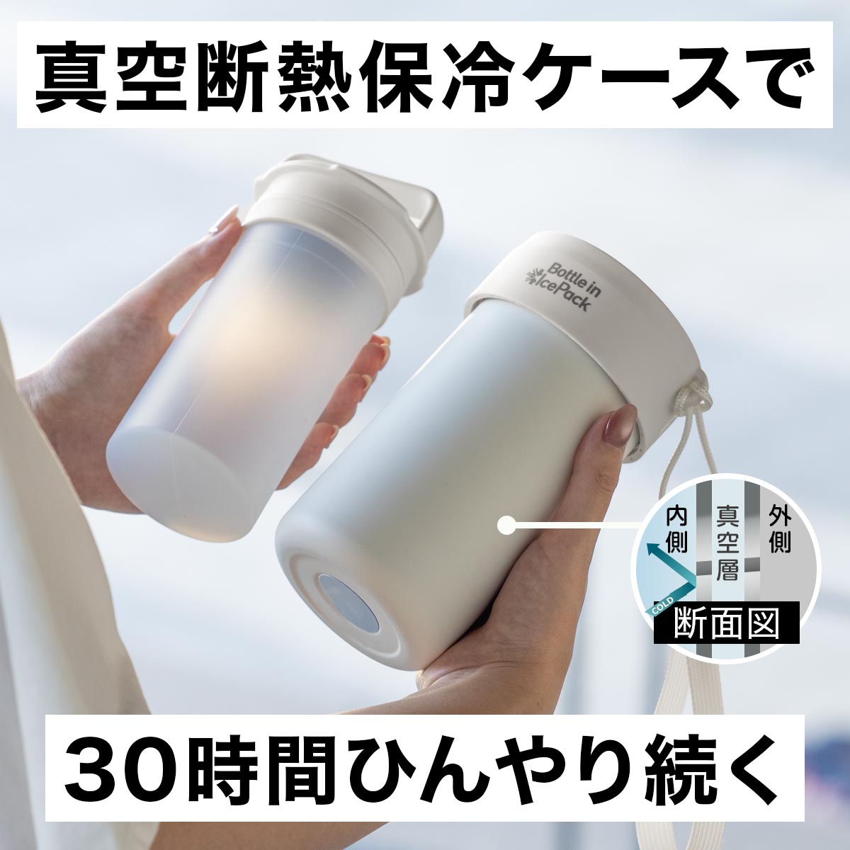 Bottle in Ice Pack（ボトルインアイスパック）ボトルインボトル取り付け専用氷嚢 ABIP