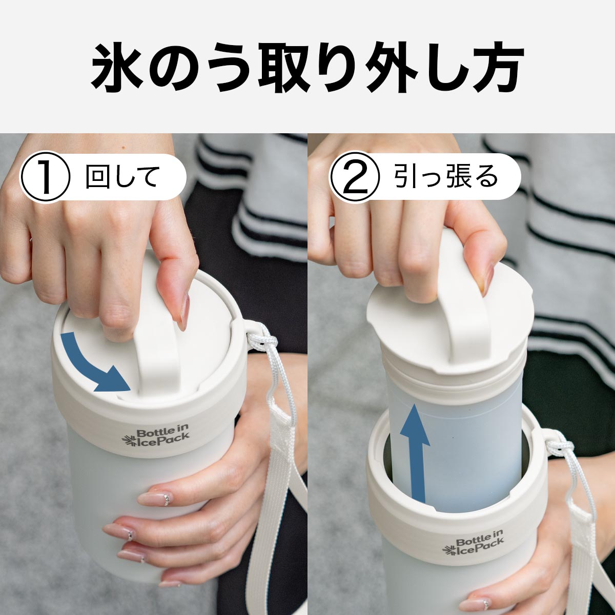Bottle in Ice Pack（ボトルインアイスパック）ボトルインボトル取り付け専用氷嚢 ABIP