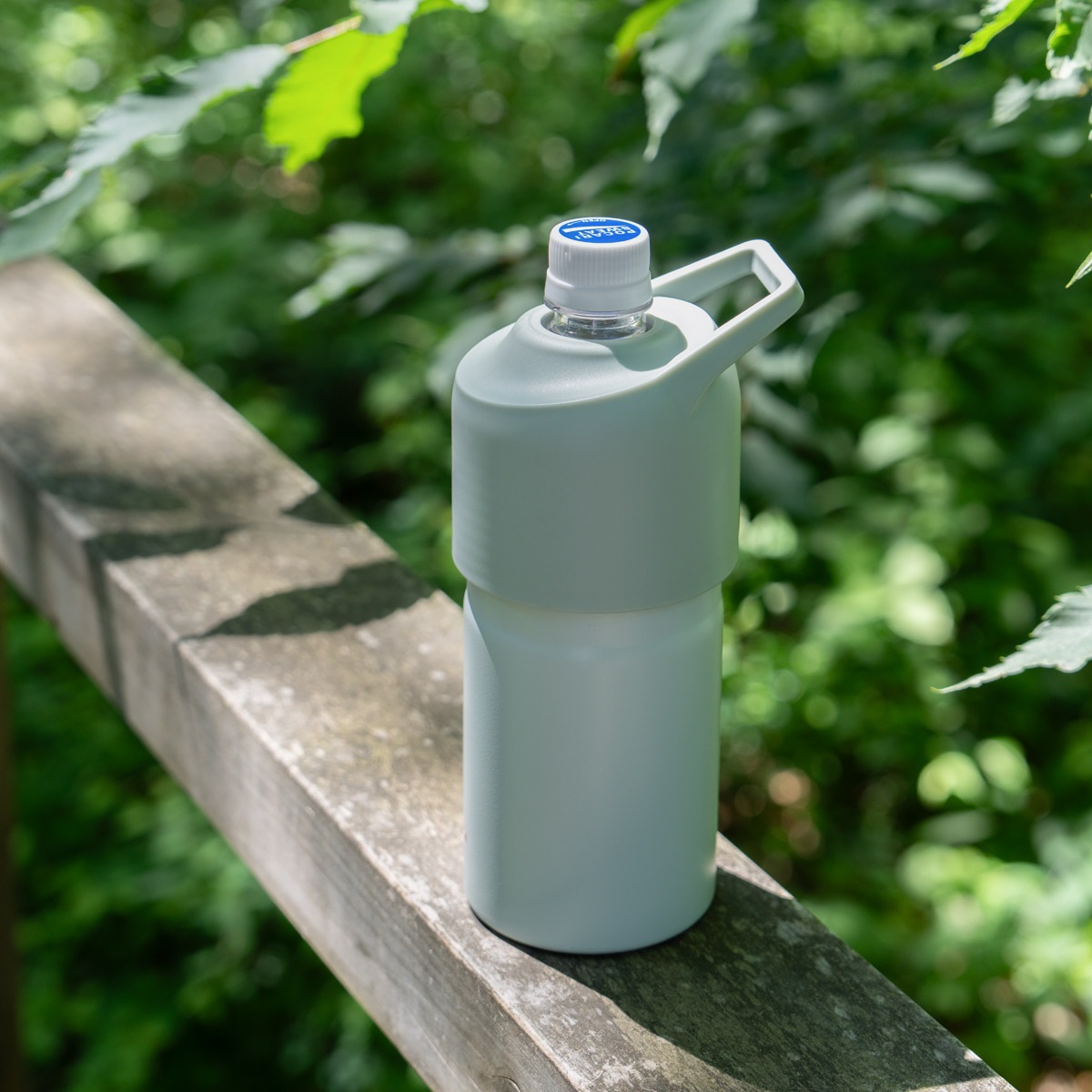 ケース販売 BOTTLE in BOTTLE（ボトルインボトル）ペットボトルホルダー Cタイプ 持ち手付き シルバー ABIB-CSV12P 12個入り