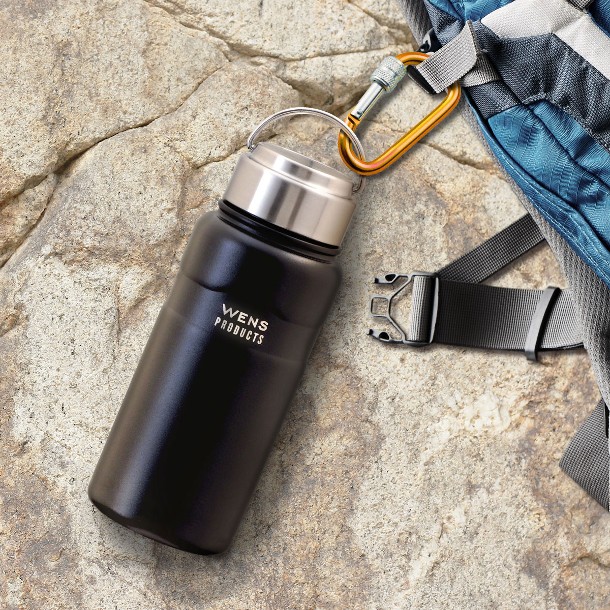 WENS（ウェンズ）ハンドル付きスクリューボトル 700ml ホワイト AWPB-700WH