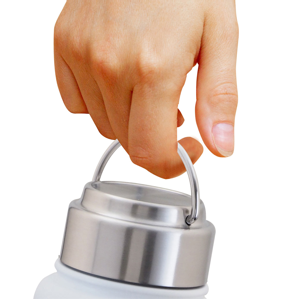 WENS（ウェンズ）ハンドル付きスクリューボトル 700ml ホワイト AWPB-700WH