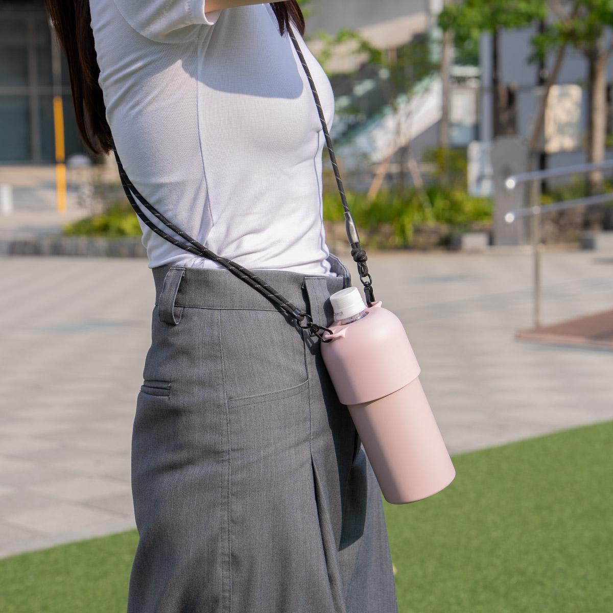 BOTTLE in BOTTLE（ボトルインボトル） ペットボトルホルダー Oタイプ ストラップ付き ABIB-Oシリーズ