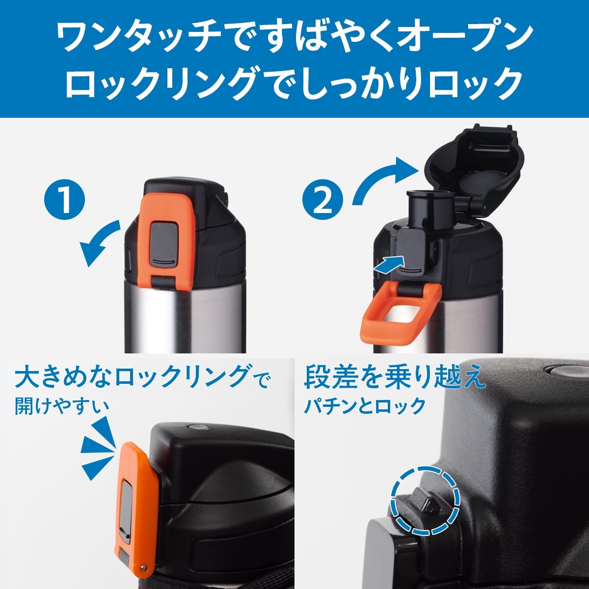 AQUAGE（アクアージュ）ダイレクトスポーツボトル 600mL 800mL 1000mL 1500mL 2000mL ADBT-S03シリーズ