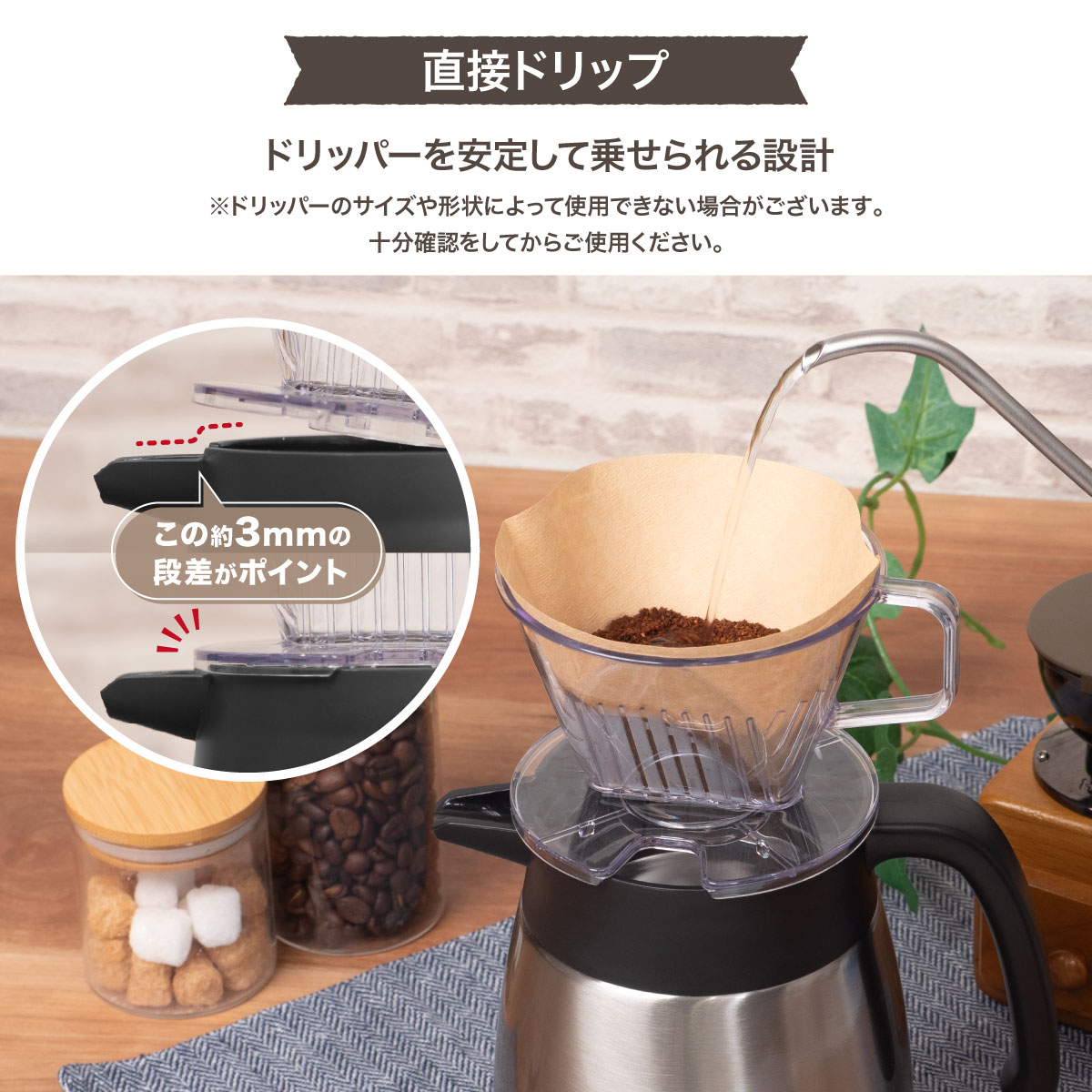 VARIUS（バリウス）超軽量コンパクトステンレスポット 2.1L 大容量 シルバー AVTP-2100SV