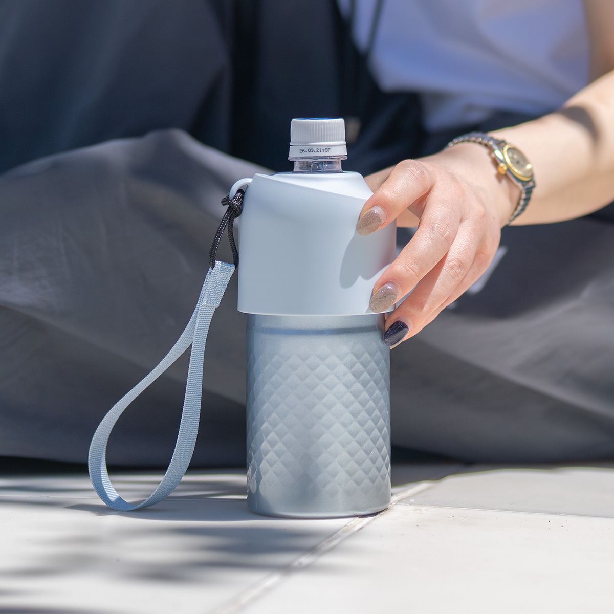 BOTTLE in BOTTLE（ボトルインボトル） ペットボトルホルダー ANタイプ ストラップ付き ABIB-ANシリーズ