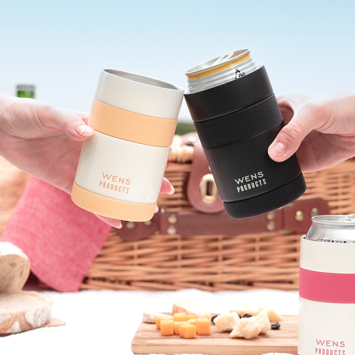 缶ホルダー タンブラー 350ml缶用 2wayタイプ 洗いやすい 真空断熱 保冷 アウトドア WENS PRODUCTS ACH-350