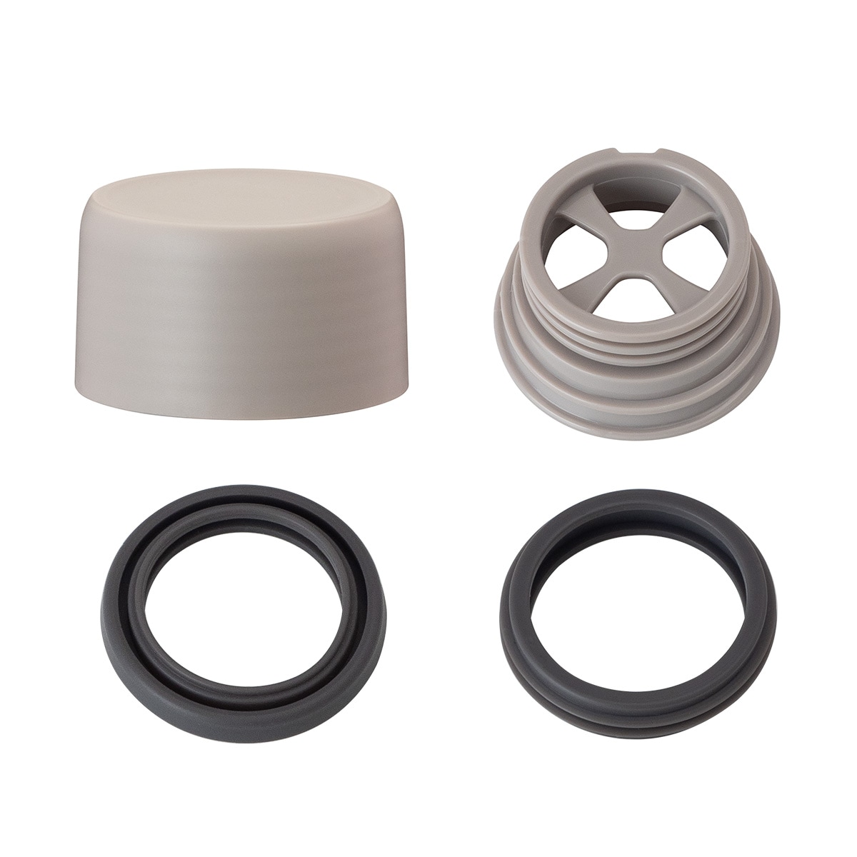 SWITCHMUG（スイッチマグ）軽量スクリューボトル ふた一式 グレー AS-GY