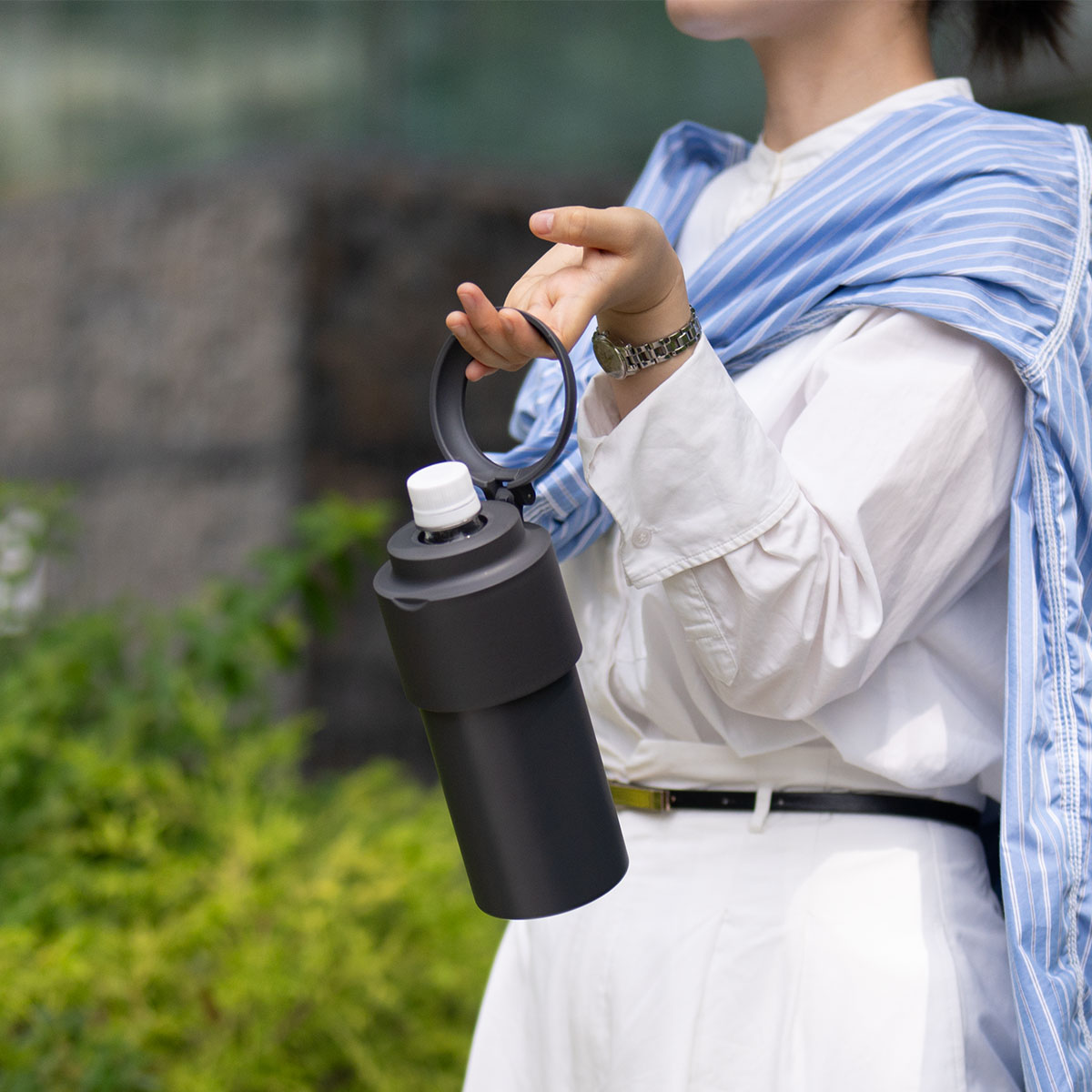 BOTTLE in BOTTLE(ボトルインボトル) ペットボトルホルダー Gタイプ 折りたたみハンドル付き ABIB-Gシリーズ