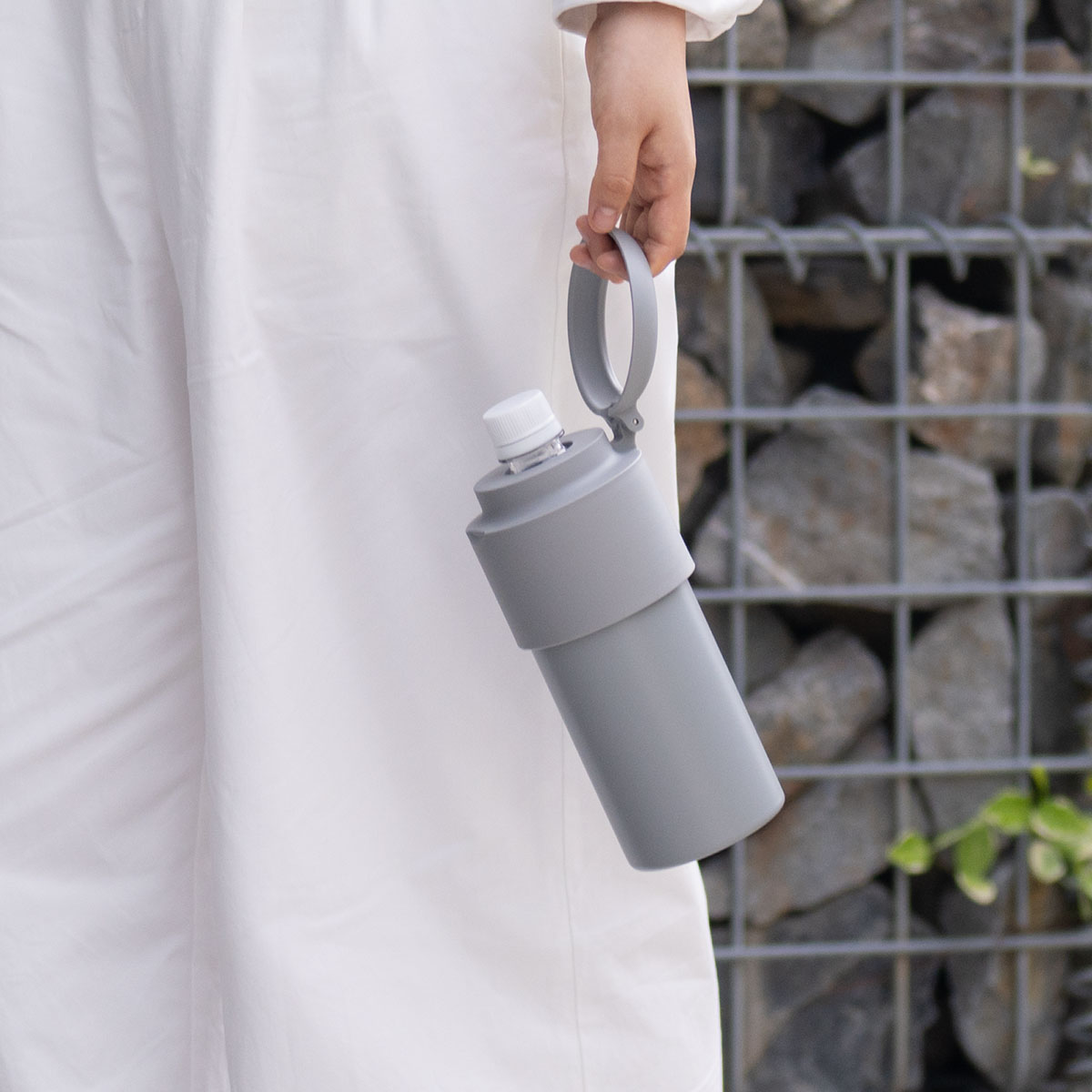 BOTTLE in BOTTLE(ボトルインボトル) ペットボトルホルダー Gタイプ 折りたたみハンドル付き ABIB-Gシリーズ