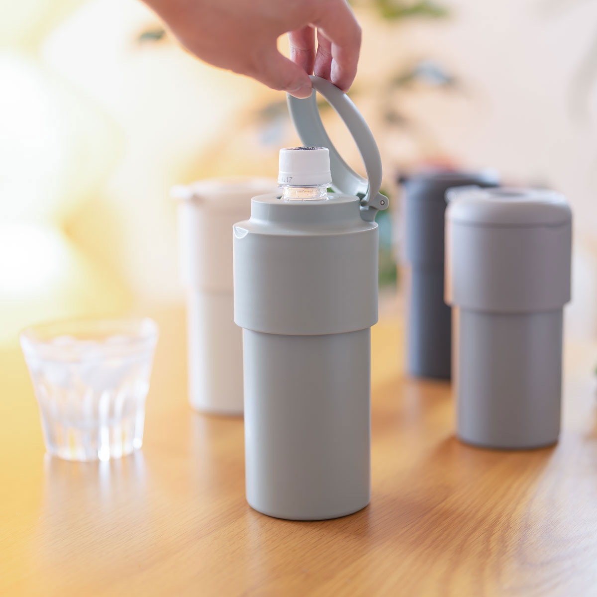 BOTTLE in BOTTLE(ボトルインボトル) ペットボトルホルダー Gタイプ 折りたたみハンドル付き ABIB-Gシリーズ