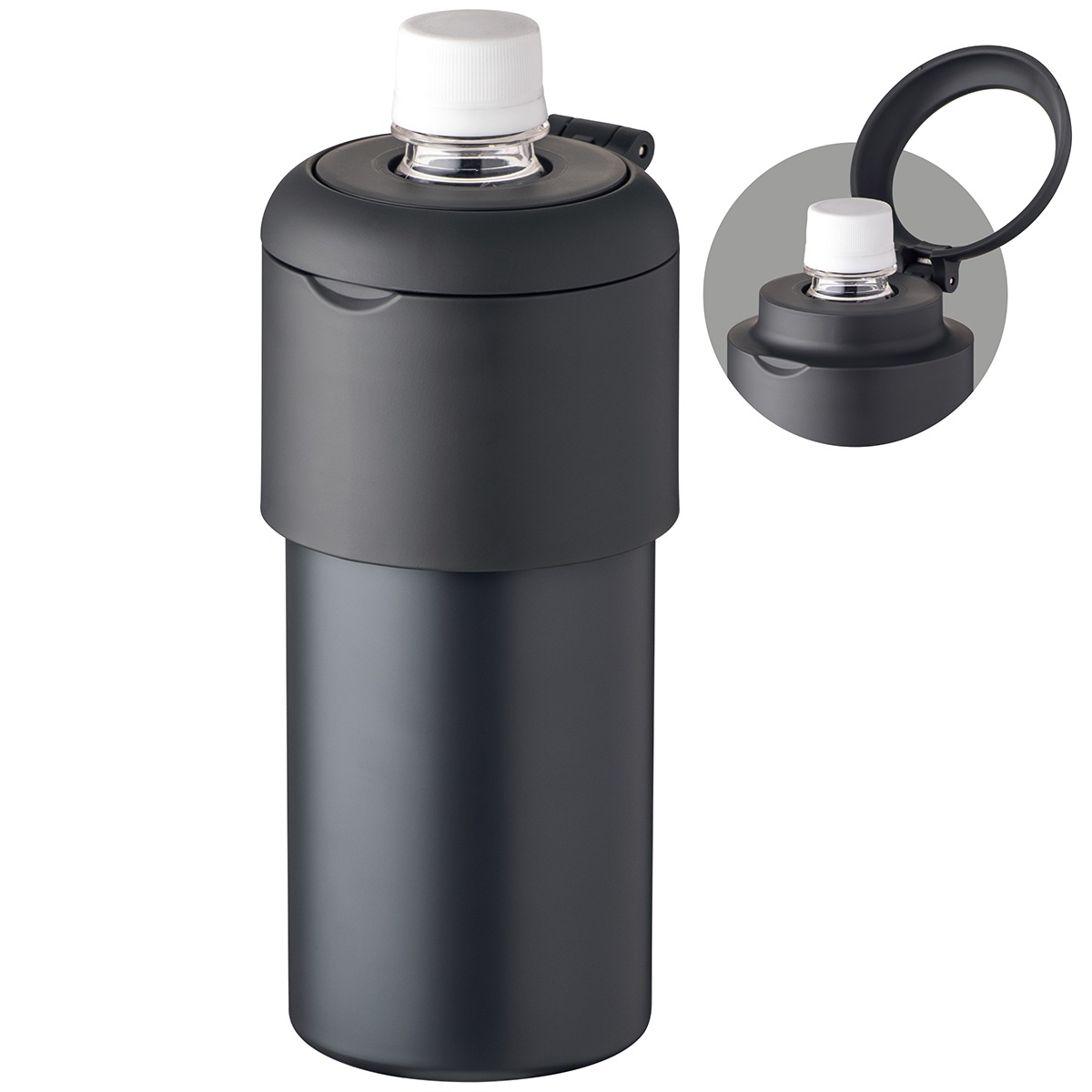 BOTTLE in BOTTLE(ボトルインボトル) ペットボトルホルダー Gタイプ 折りたたみハンドル付き ABIB-Gシリーズ