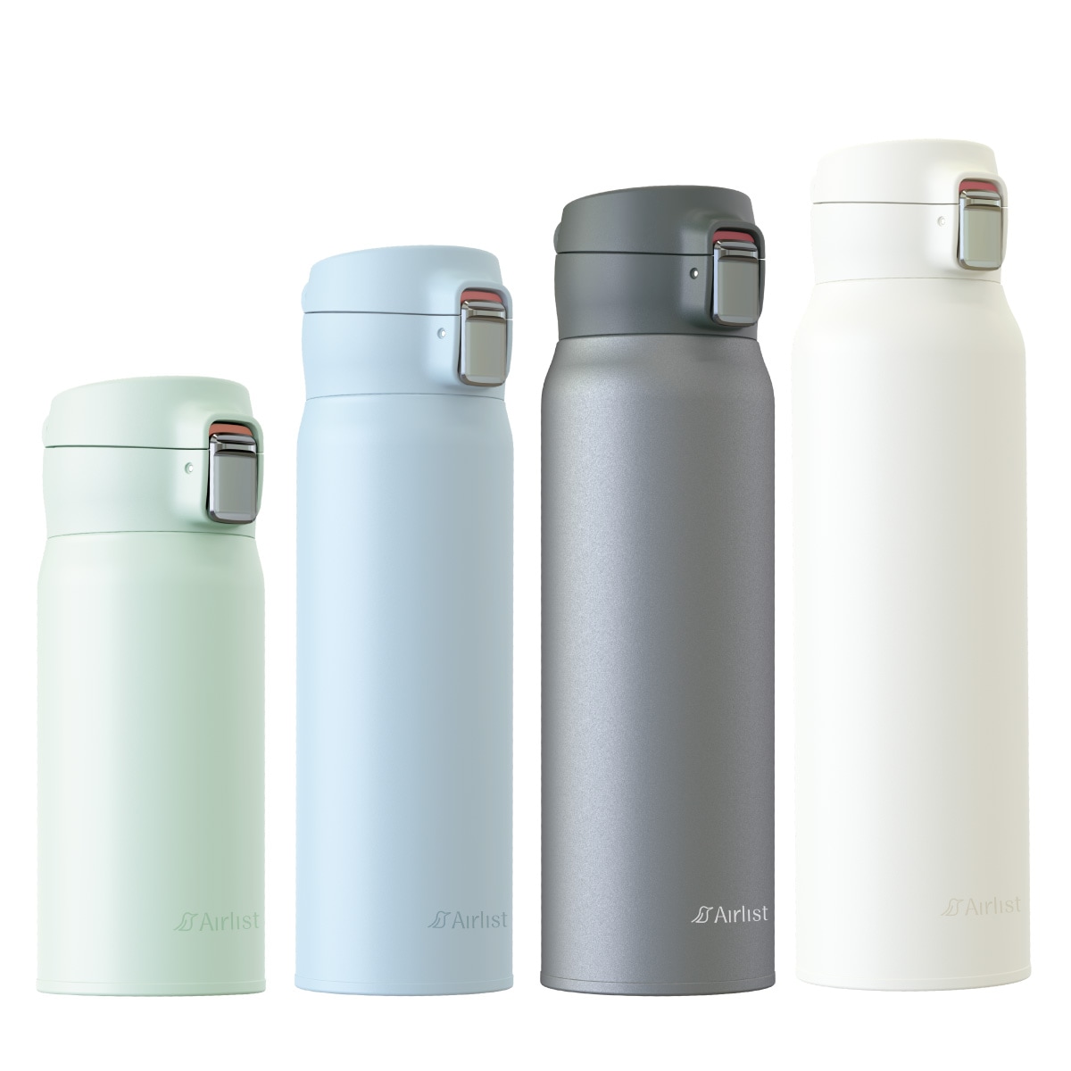 分解して洗える 軽量ワンタッチボトル 365mL 495mL 620mL 800mL AREW-01シリーズ