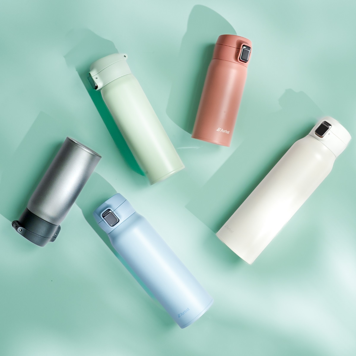 分解して洗える 軽量ワンタッチボトル 365mL 495mL 620mL 800mL AREW-01シリーズ