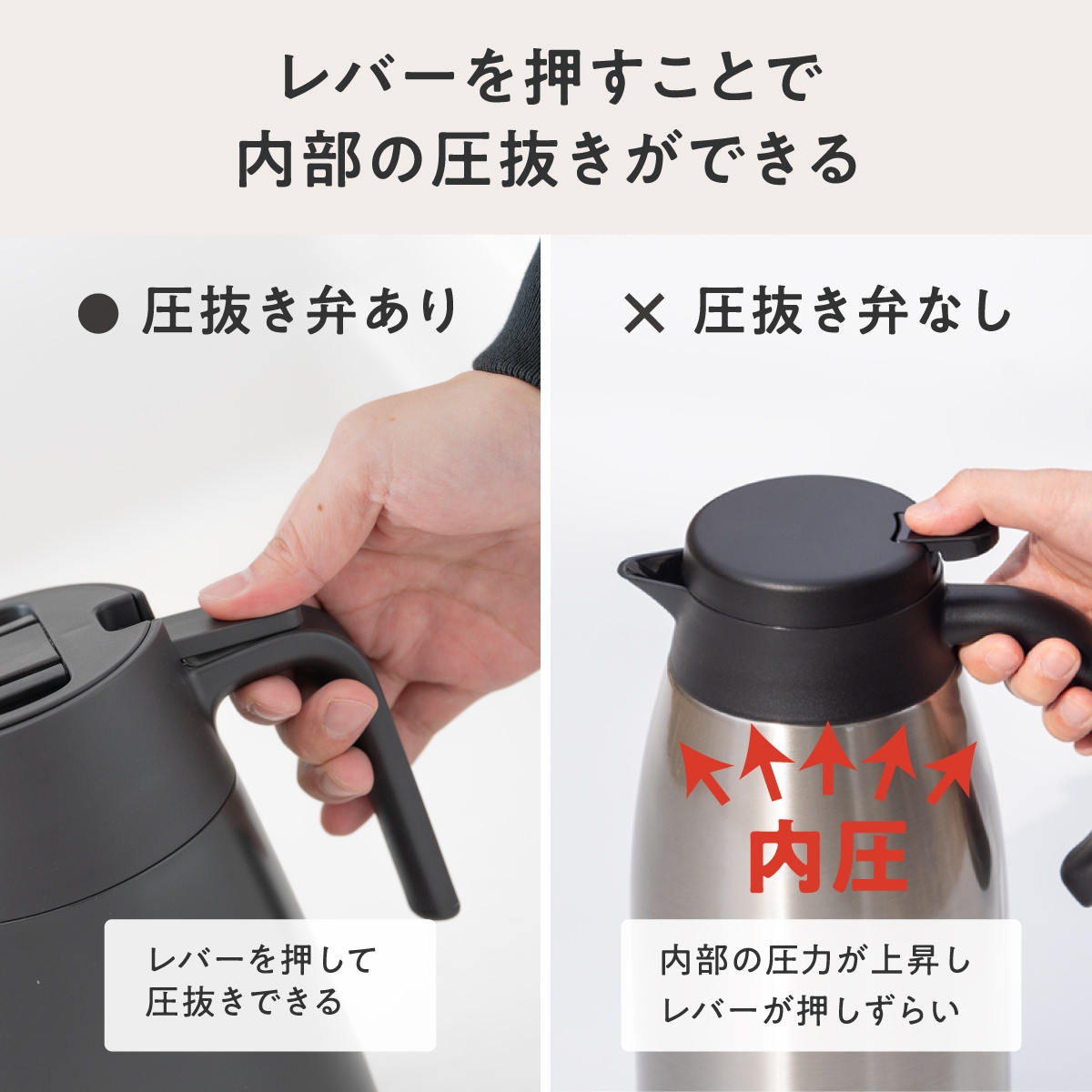 CafeLink（カフェリンク）中栓・流水路まで分解できるコーヒーサーバー 650ml 800ml 1100ml ACS-S