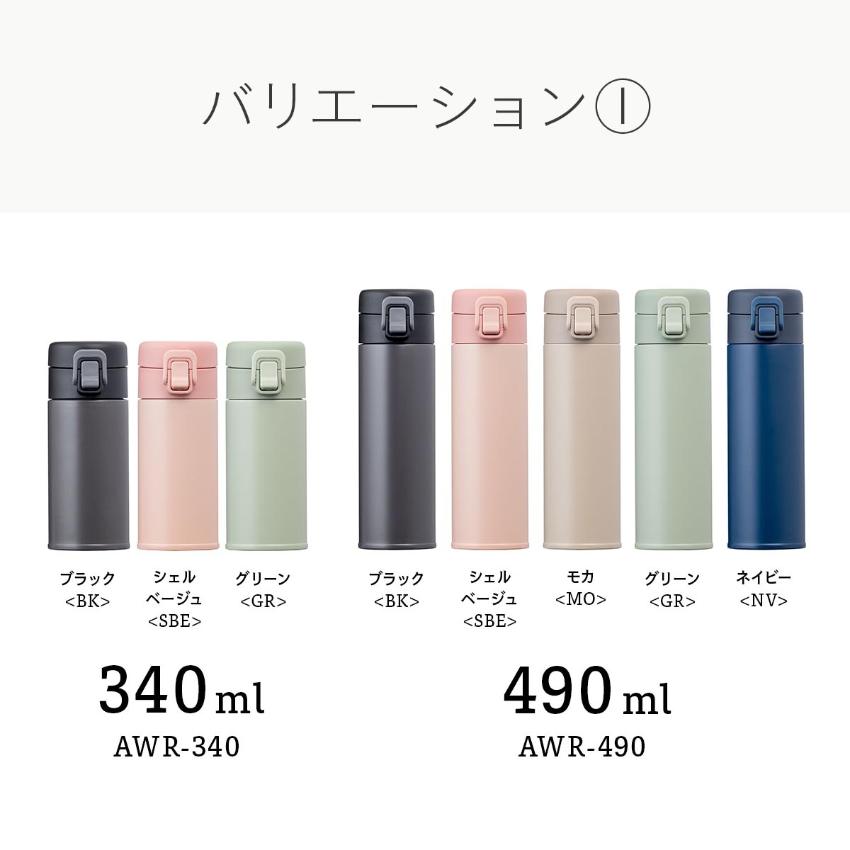 Basic Products ベーシックプロダクツ ワンタッチボトル 340ml 490ml 600ml 720ml AWRシリーズ