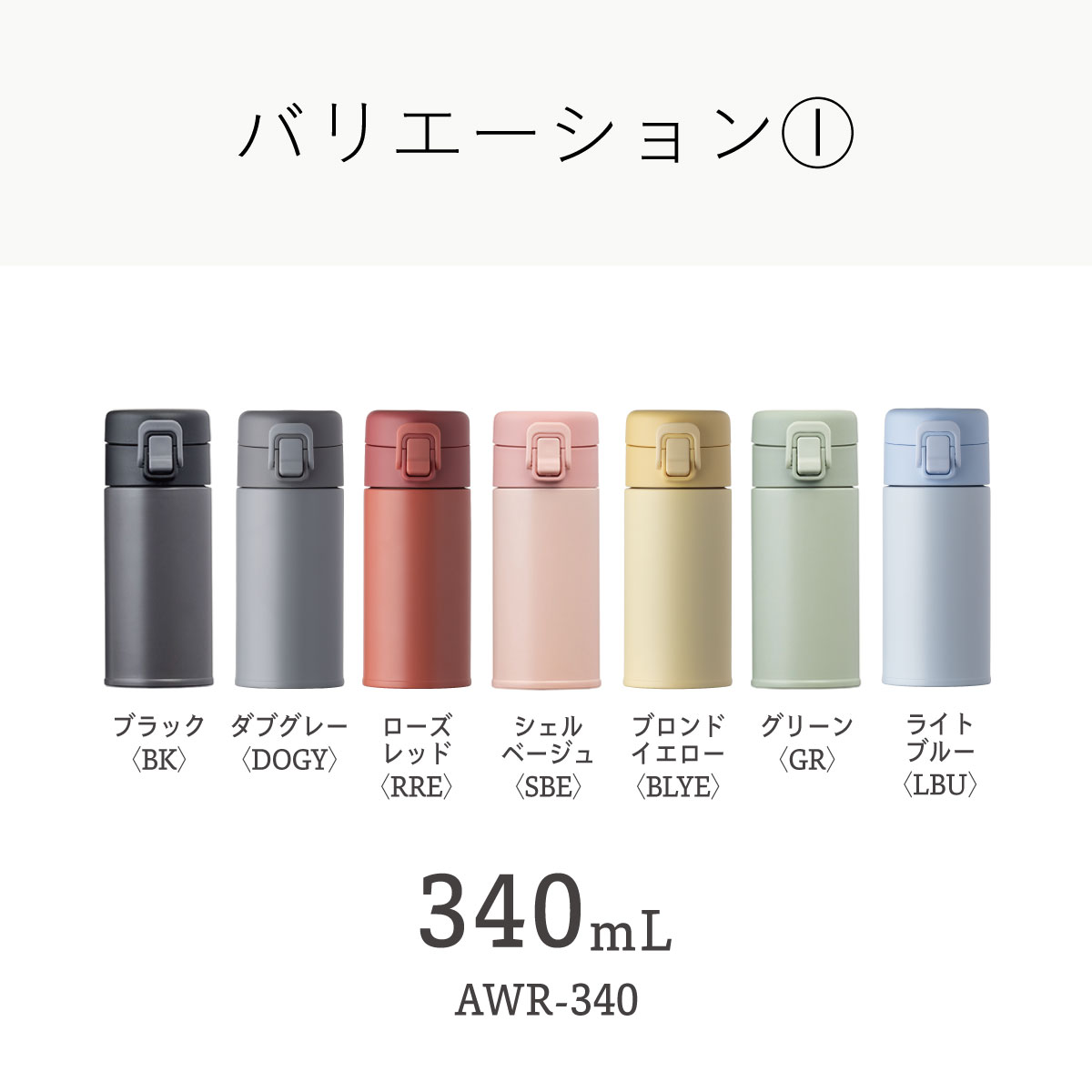 Basic Products ベーシックプロダクツ ワンタッチボトル 340ml 490ml 600ml 720ml AWRシリーズ
