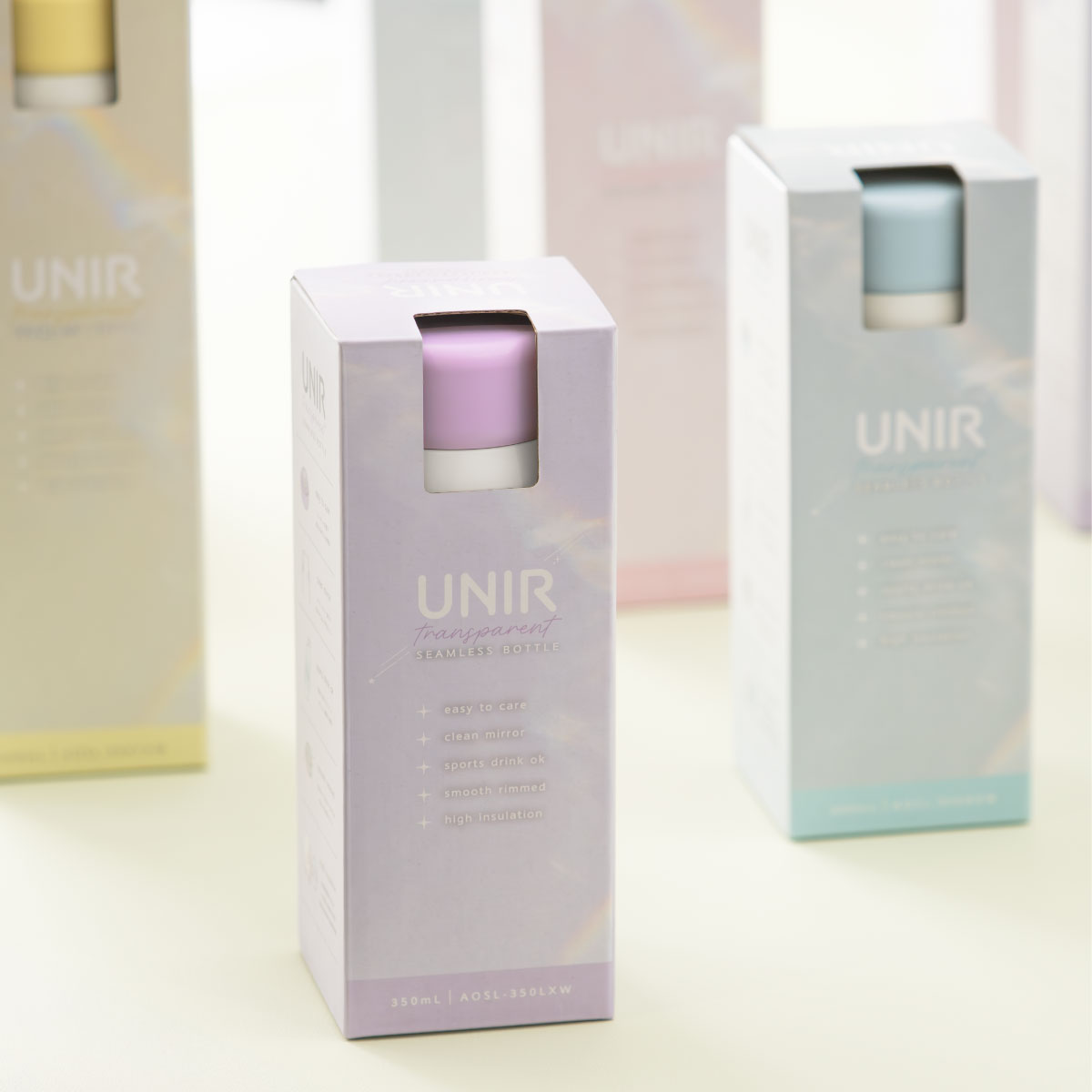 UNIR (ユニール) 洗いやすい シームレスボトル パッキン一体型 350ml 500ml 600ml 800ml AOSL