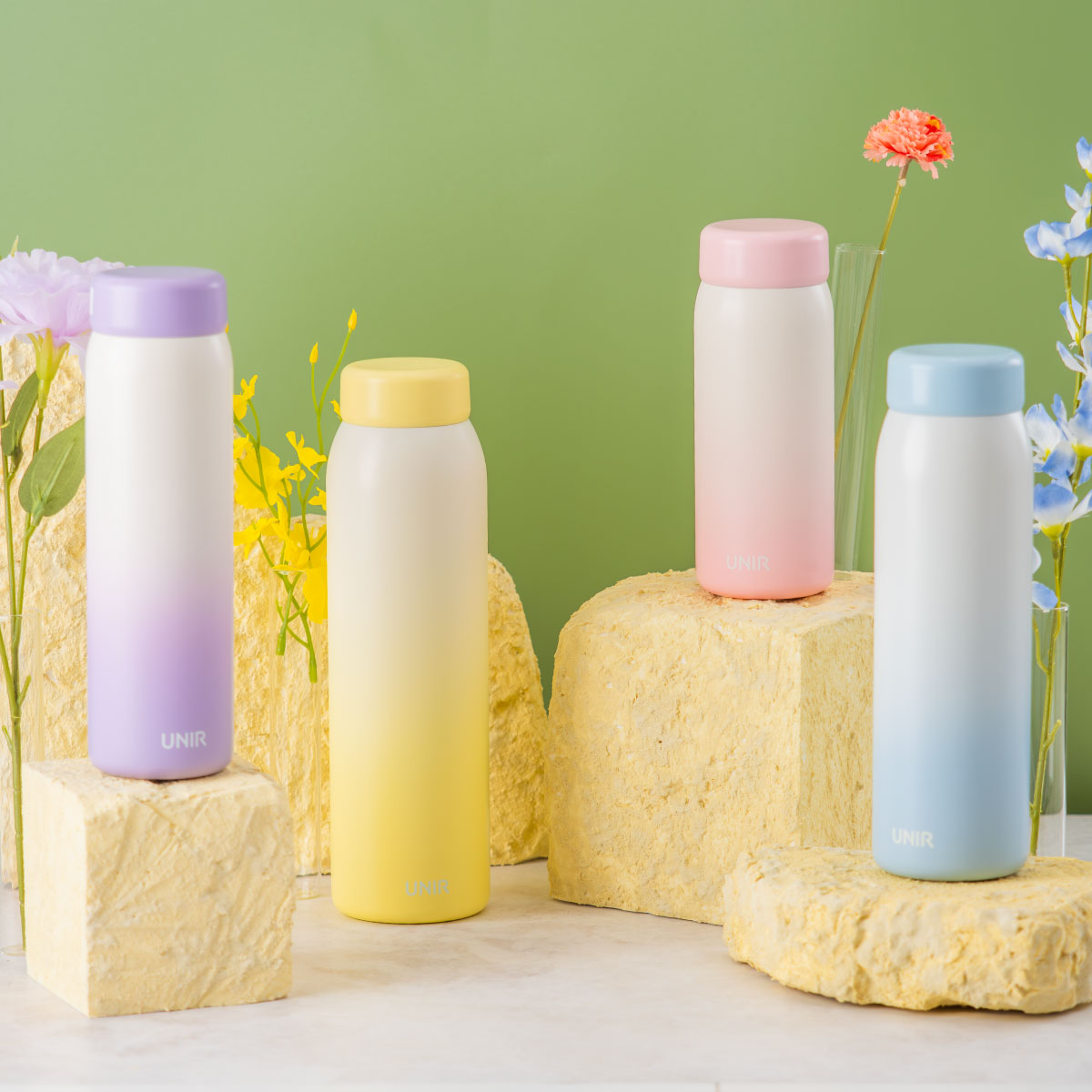 UNIR (ユニール) 洗いやすい シームレスボトル パッキン一体型 350ml 500ml 600ml 800ml AOSL