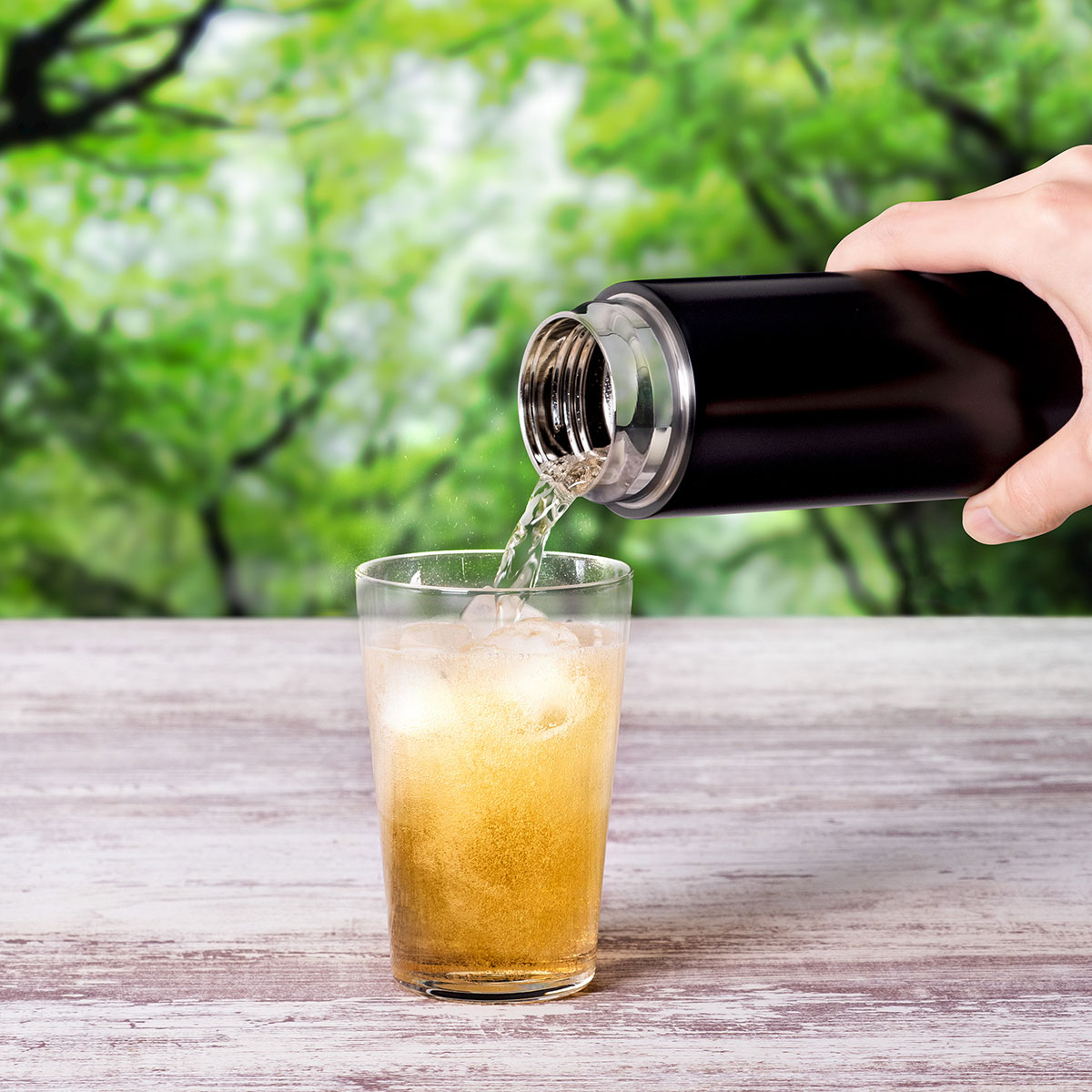 SPARX（スパークス）真空断熱炭酸用ボトル 390ml マットブラック ASOC-390MBK