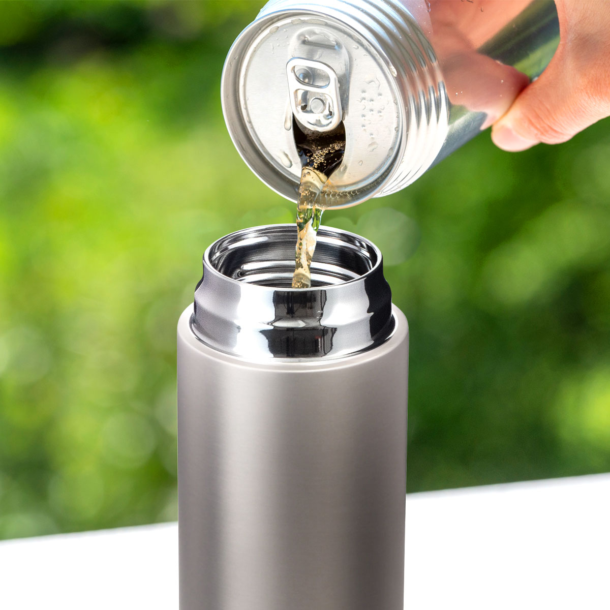 SPARX（スパークス）真空断熱炭酸用ボトル 390ml シルバーマット ASOC-390SMT