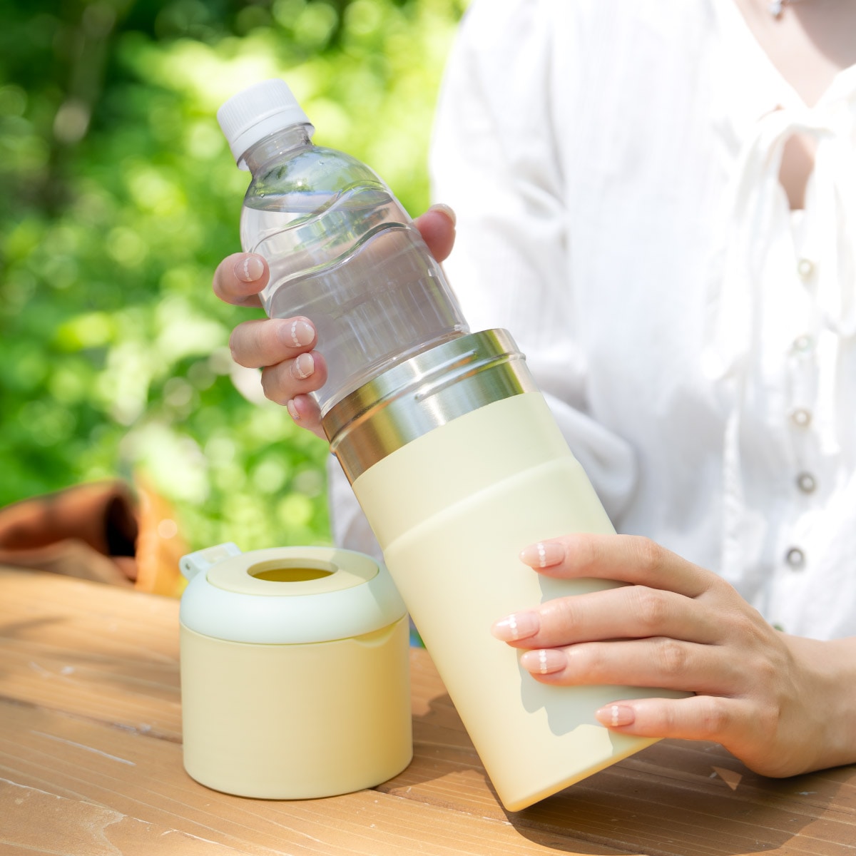 BOTTLE in BOTTLE(ボトルインボトル) ペットボトルホルダー GW2タイプ 折りたたみハンドル付き ABIB-GW2シリーズ