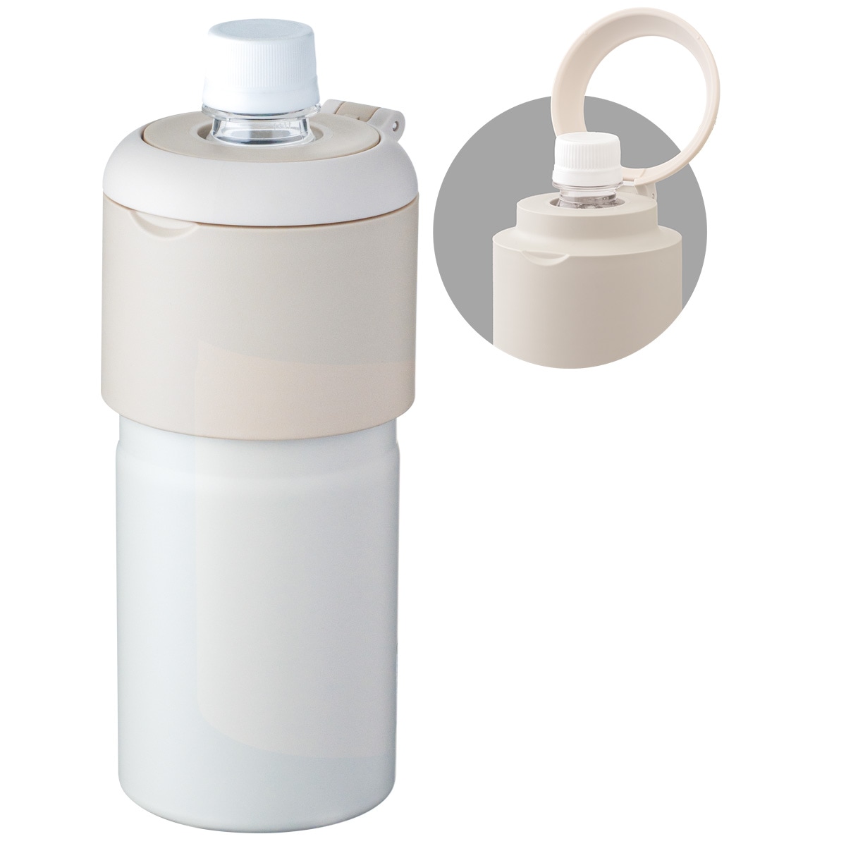BOTTLE in BOTTLE(ボトルインボトル) ペットボトルホルダー GW2タイプ 折りたたみハンドル付き ABIB-GW2シリーズ
