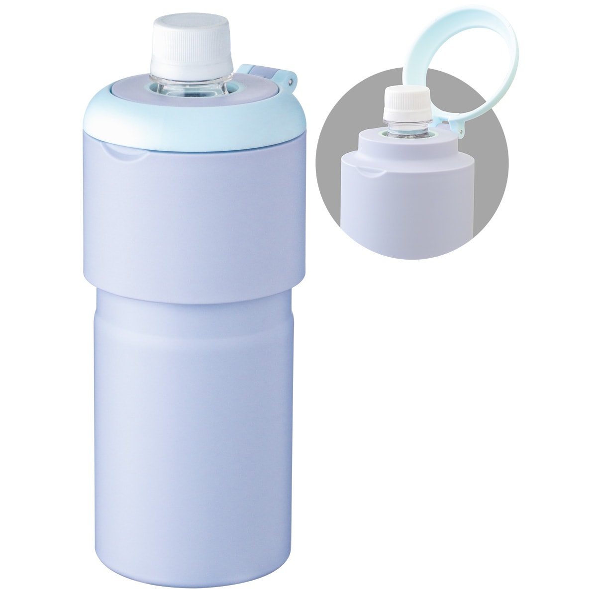 BOTTLE in BOTTLE(ボトルインボトル) ペットボトルホルダー GW2タイプ 折りたたみハンドル付き ABIB-GW2シリーズ