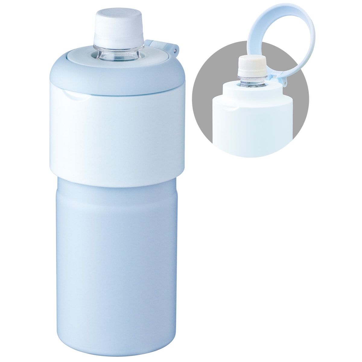 BOTTLE in BOTTLE(ボトルインボトル) ペットボトルホルダー GW2タイプ 折りたたみハンドル付き ABIB-GW2シリーズ