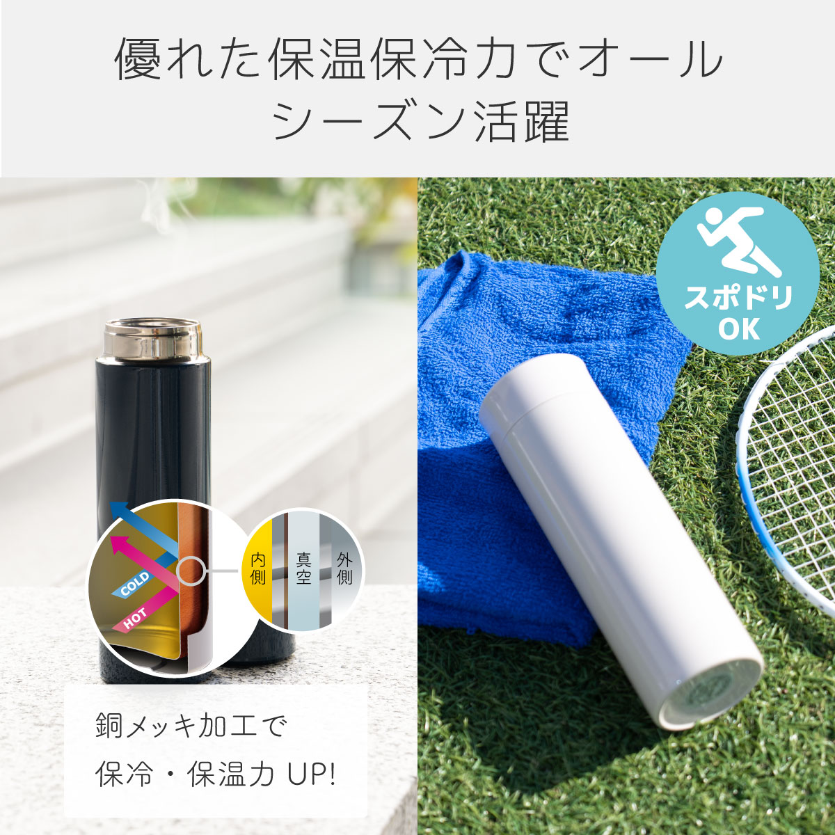 Airlist（エアリスト）超軽量スリムボトル 400ml マスタード ARSS-400MD