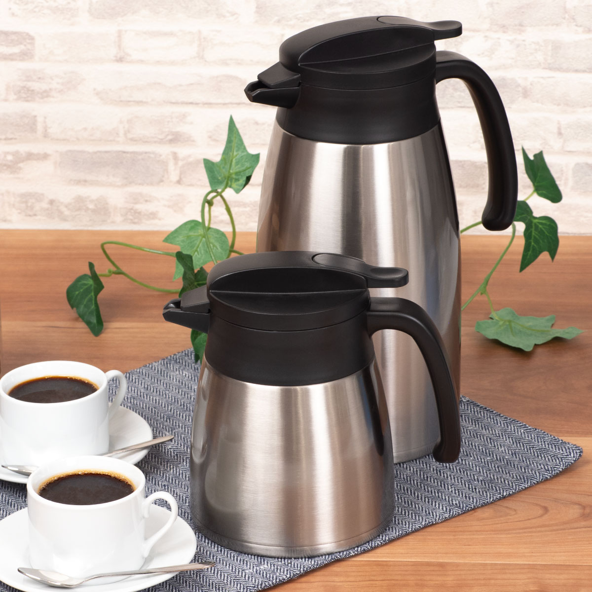 ケース販売 VARIUS（バリウス）超軽量コンパクトステンレスポット 0.8L シルバー AVTP-800SV6P
