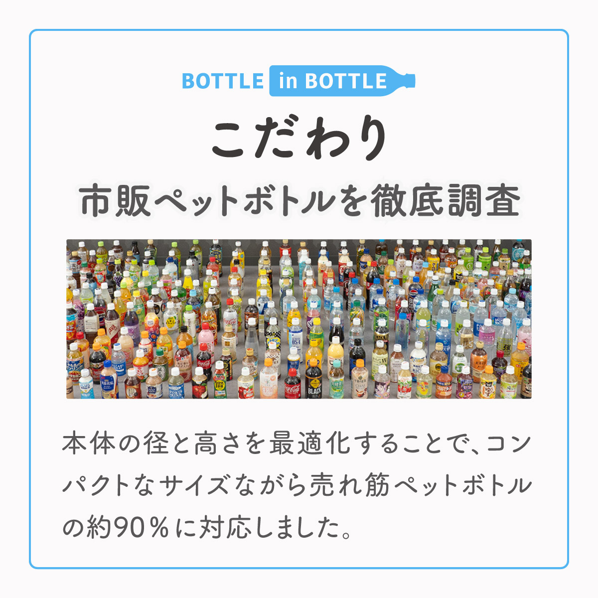 24個入り BOTTLE in BOTTLE（ボトルインボトル） ペットボトルホルダー E2タイプ 折りたたみハンドル付き  ABIB-E2シリーズ