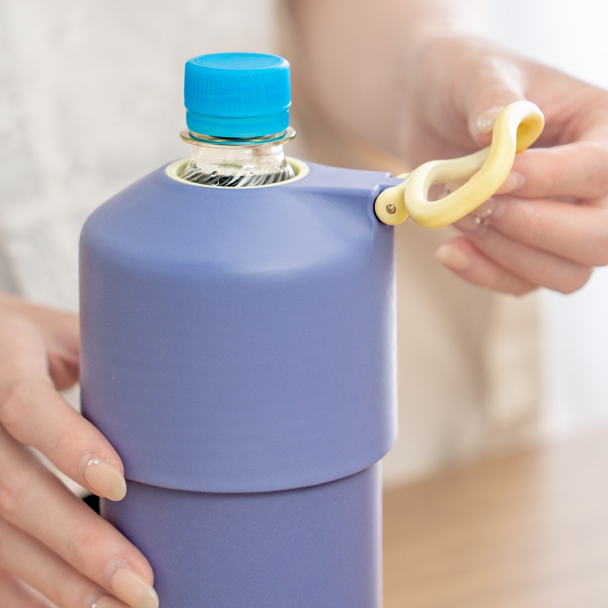 24個入り BOTTLE in BOTTLE（ボトルインボトル） ペットボトルホルダー E2タイプ 折りたたみハンドル付き  ABIB-E2シリーズ
