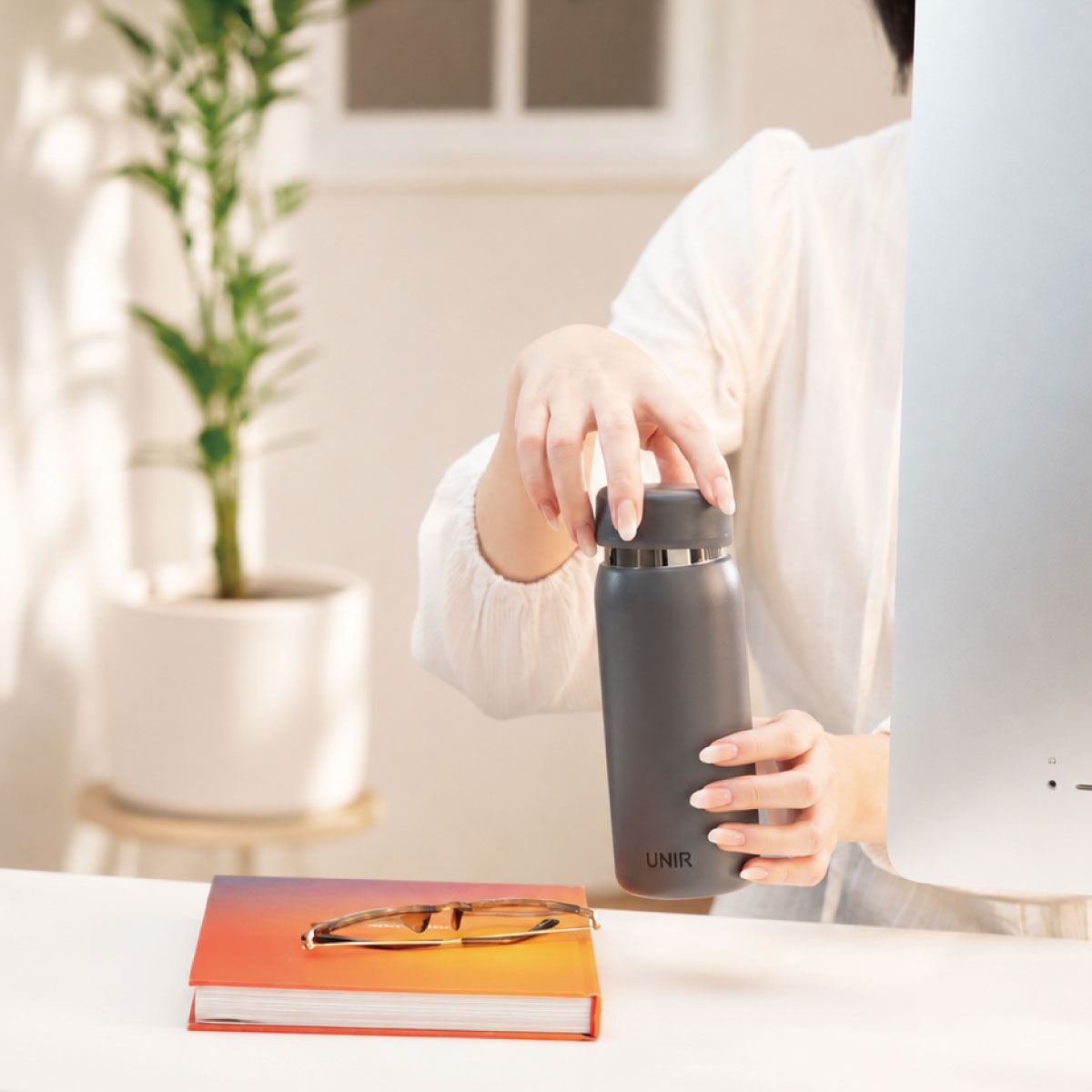 UNIR (ユニール) 洗いやすい シームレスボトル パッキン一体型 350ml 500ml 600ml 800ml AOSL-01
