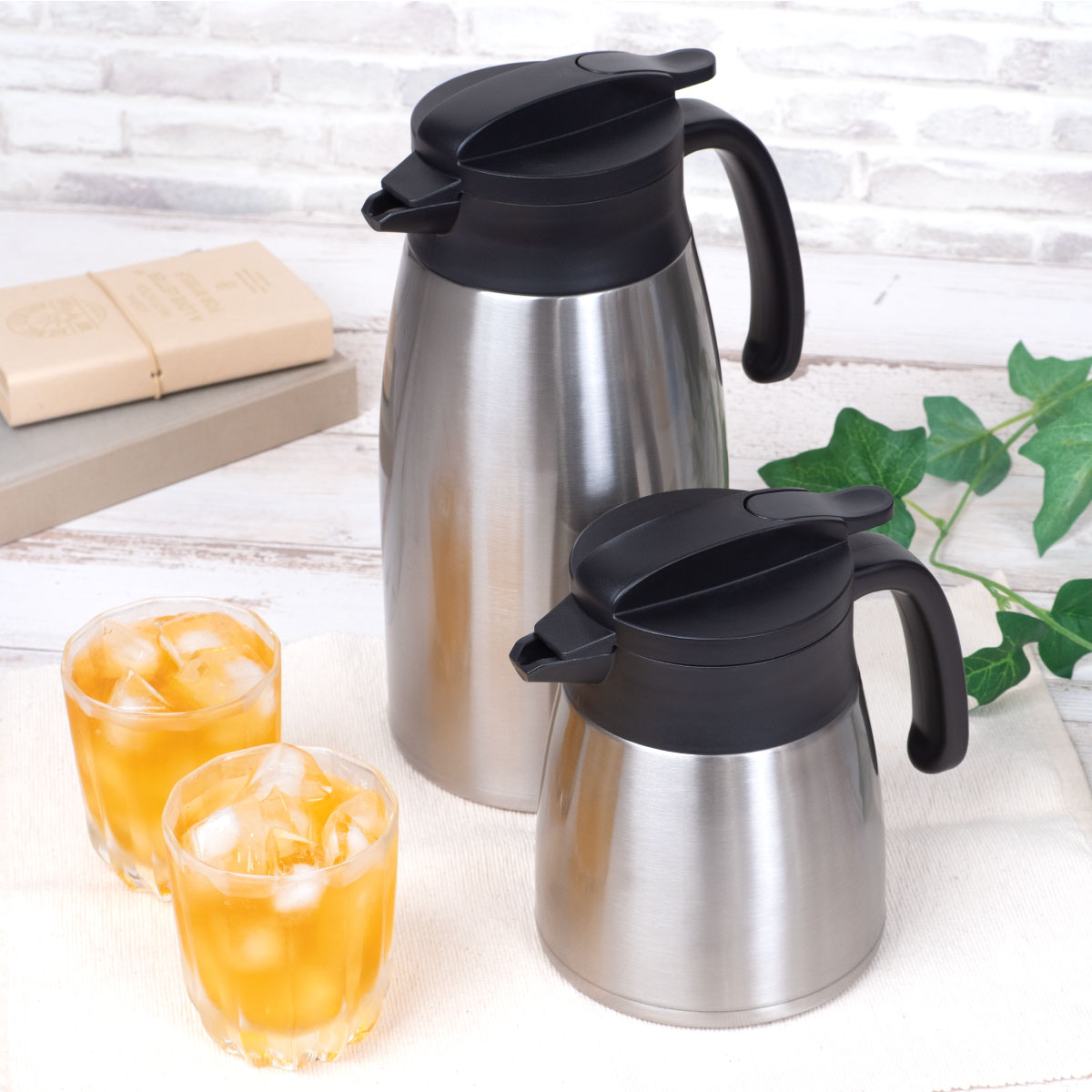 ケース販売 VARIUS（バリウス）超軽量コンパクトステンレスポット 0.65L シルバー AVTP-650SV12P