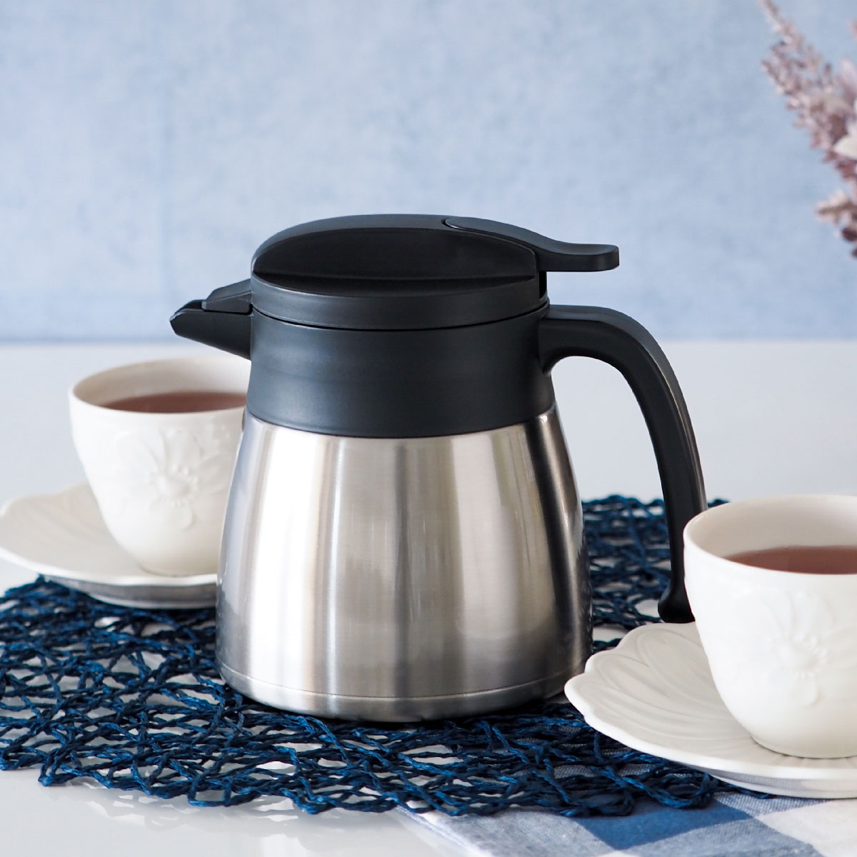 ケース販売 VARIUS（バリウス）超軽量コンパクトステンレスポット 0.65L シルバー AVTP-650SV12P