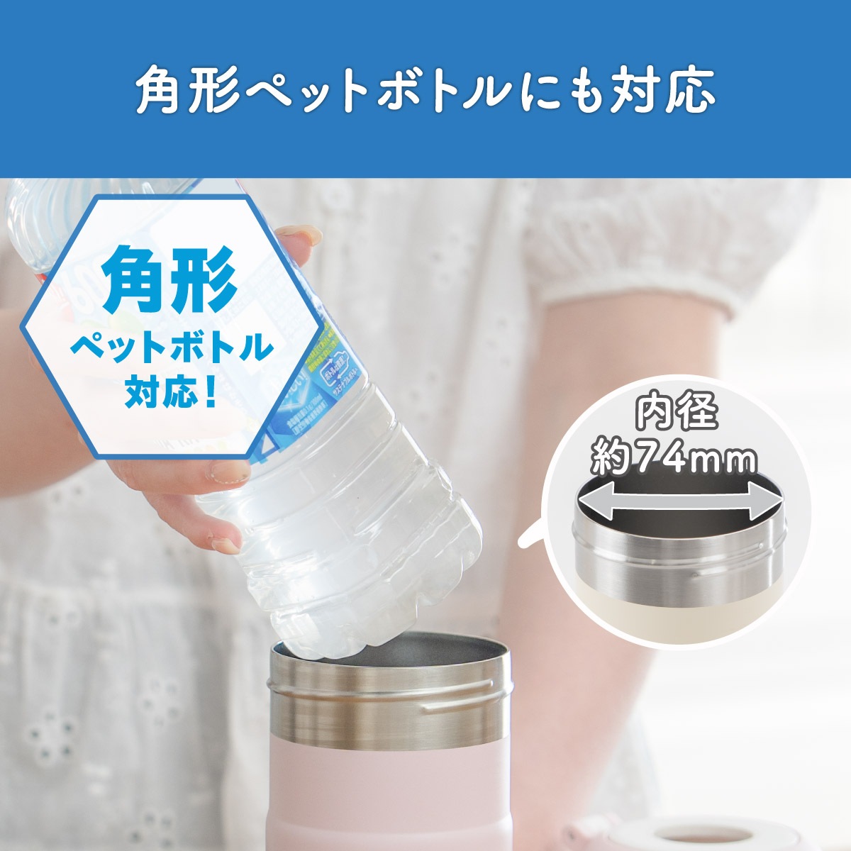 24個入り BOTTLE in BOTTLE（ボトルインボトル） ペットボトルホルダー GW2タイプ 折りたたみハンドル付き ABIB-GW2シリーズ