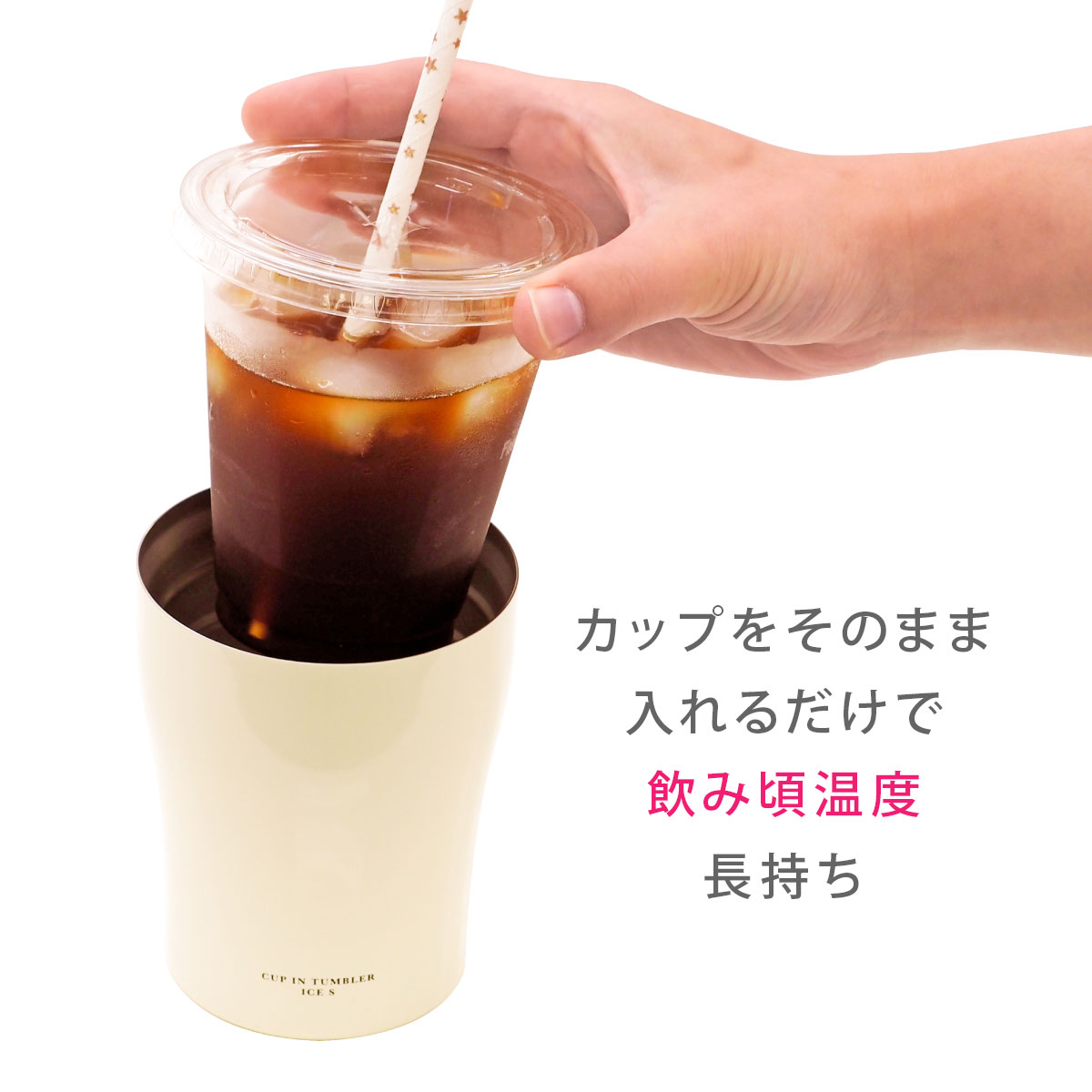 ケース販売 コンビニコーヒーをそのままIN カップインタンブラー アイス用 Sサイズ ACIT-CS24P