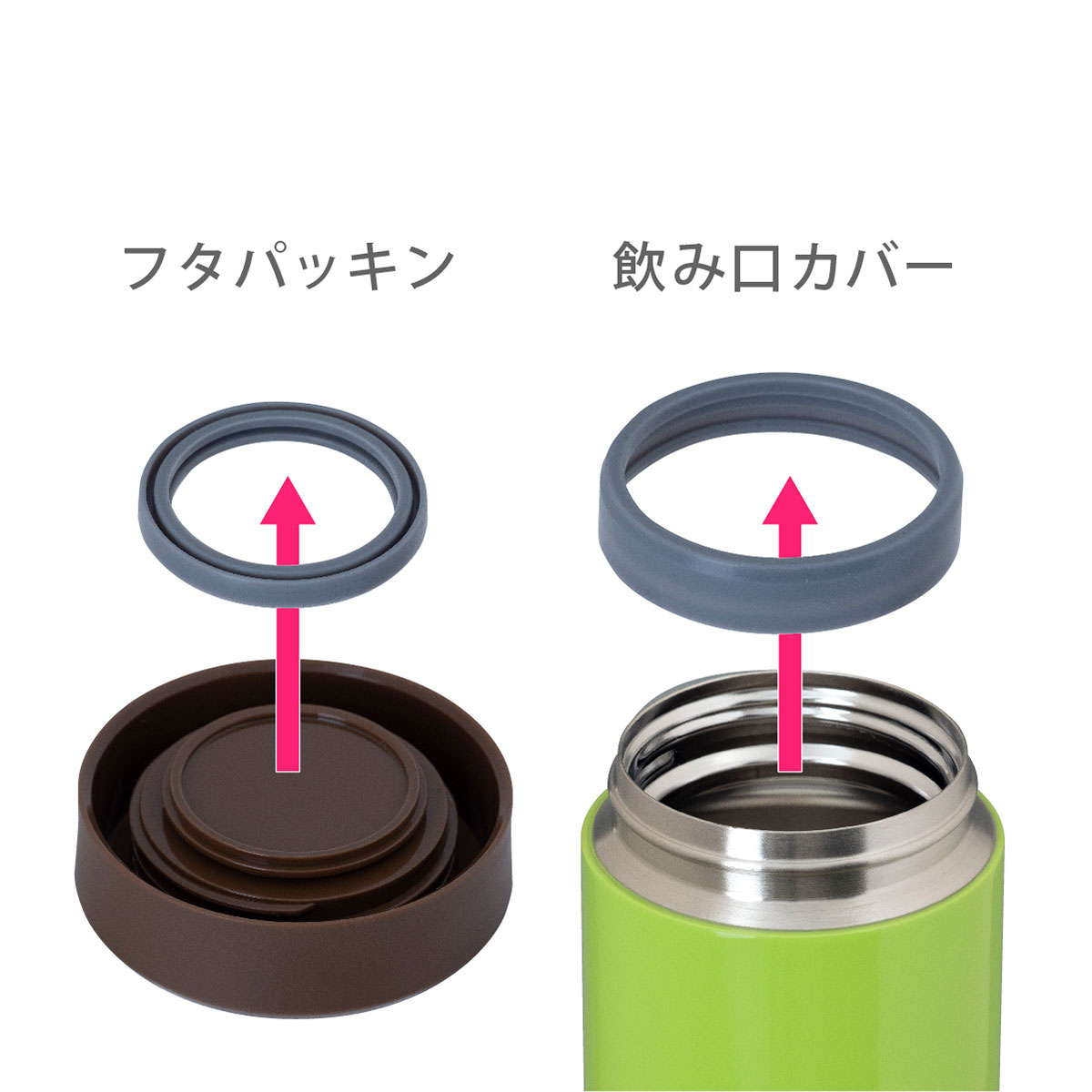 Airlist(エアリスト)超軽量 フードポット300ml(ARFP-300/ARFP-301)用 ふたパッキン ARFP-30-FP