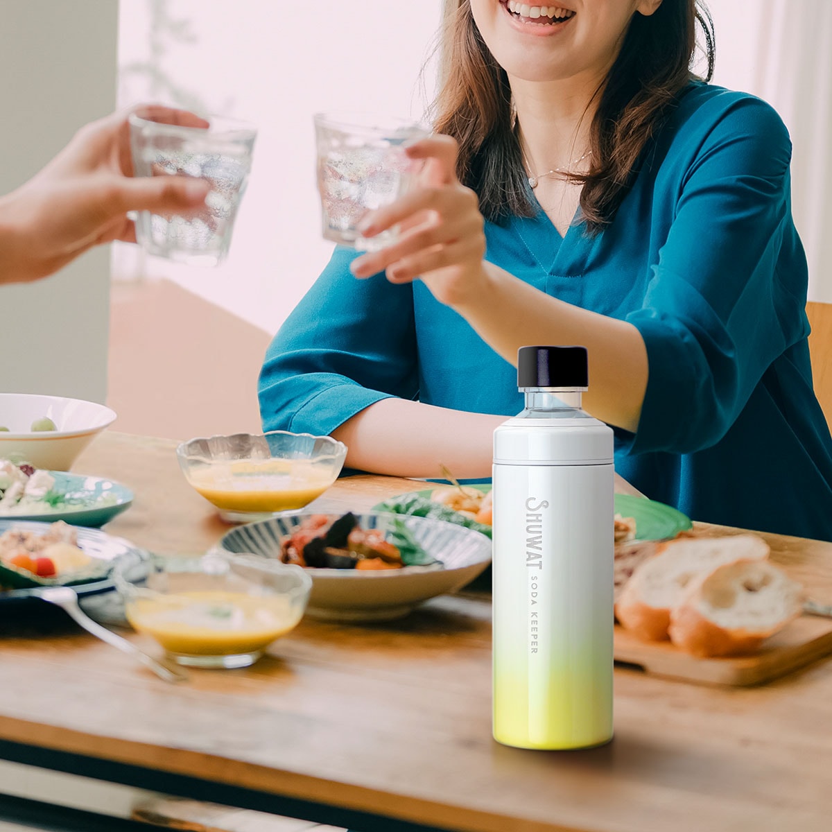 SHUWAT(しゅわっと) 炭酸飲料対応ボトル 600ml ASOK-700 / ADOK