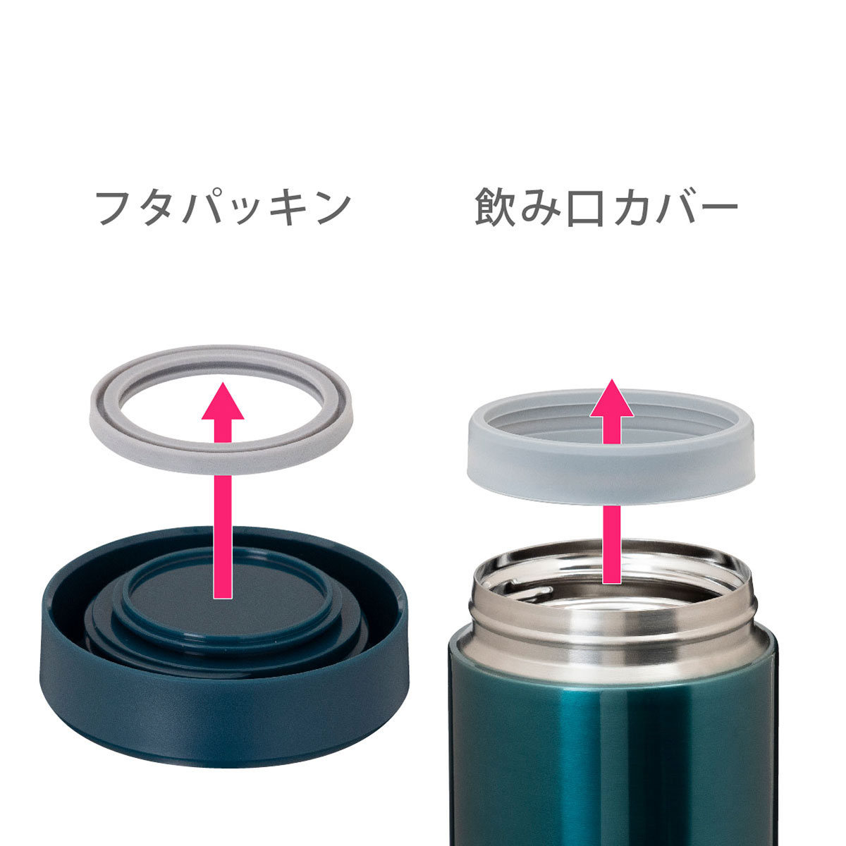 Airlist（エアリスト）超軽量 フードポット350ml,540ml（ARFP-350,ARFP-540）用 飲み口カバー ARFP-NC
