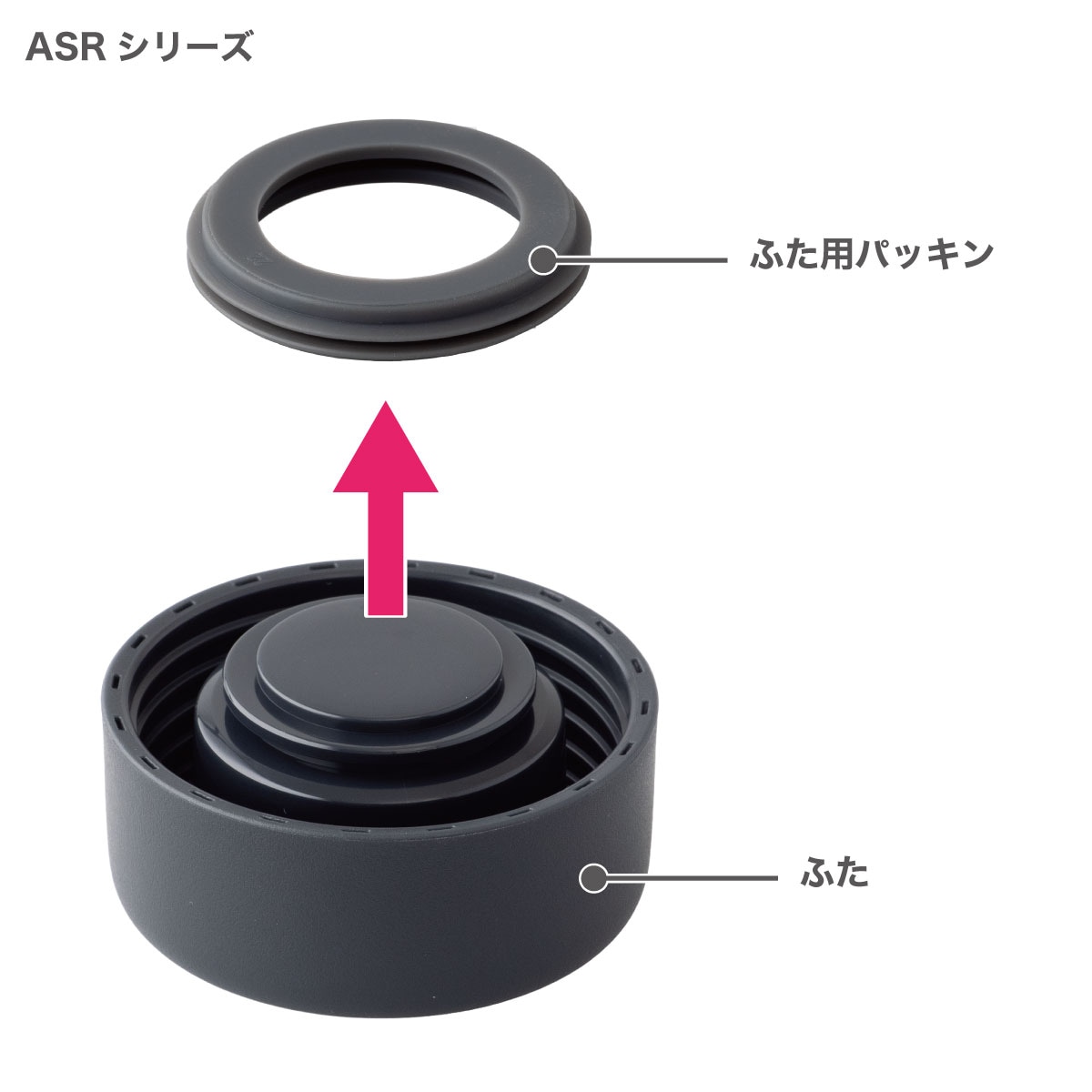 TEMPEAK（テンピーク）超保温スクリューマグボトル用 ふたパッキン ATPBSシリーズ/ ATPBWシリーズ/ASRシリーズ ATPBS-FP ATPBW-SP ASR-FP