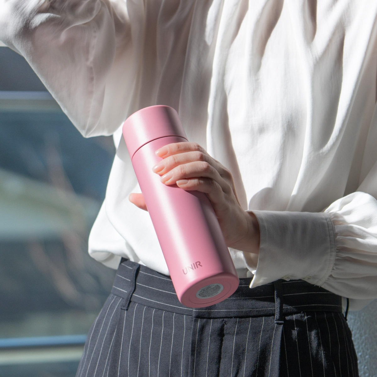 UNIR (ユニール) 洗いやすい シームレスボトル パッキン一体型 700ml スモーキーグリーン ASLB-700SGR