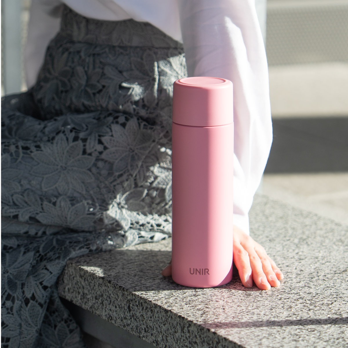 UNIR (ユニール) 洗いやすい シームレスボトル パッキン一体型 700ml スモーキーグリーン ASLB-700SGR